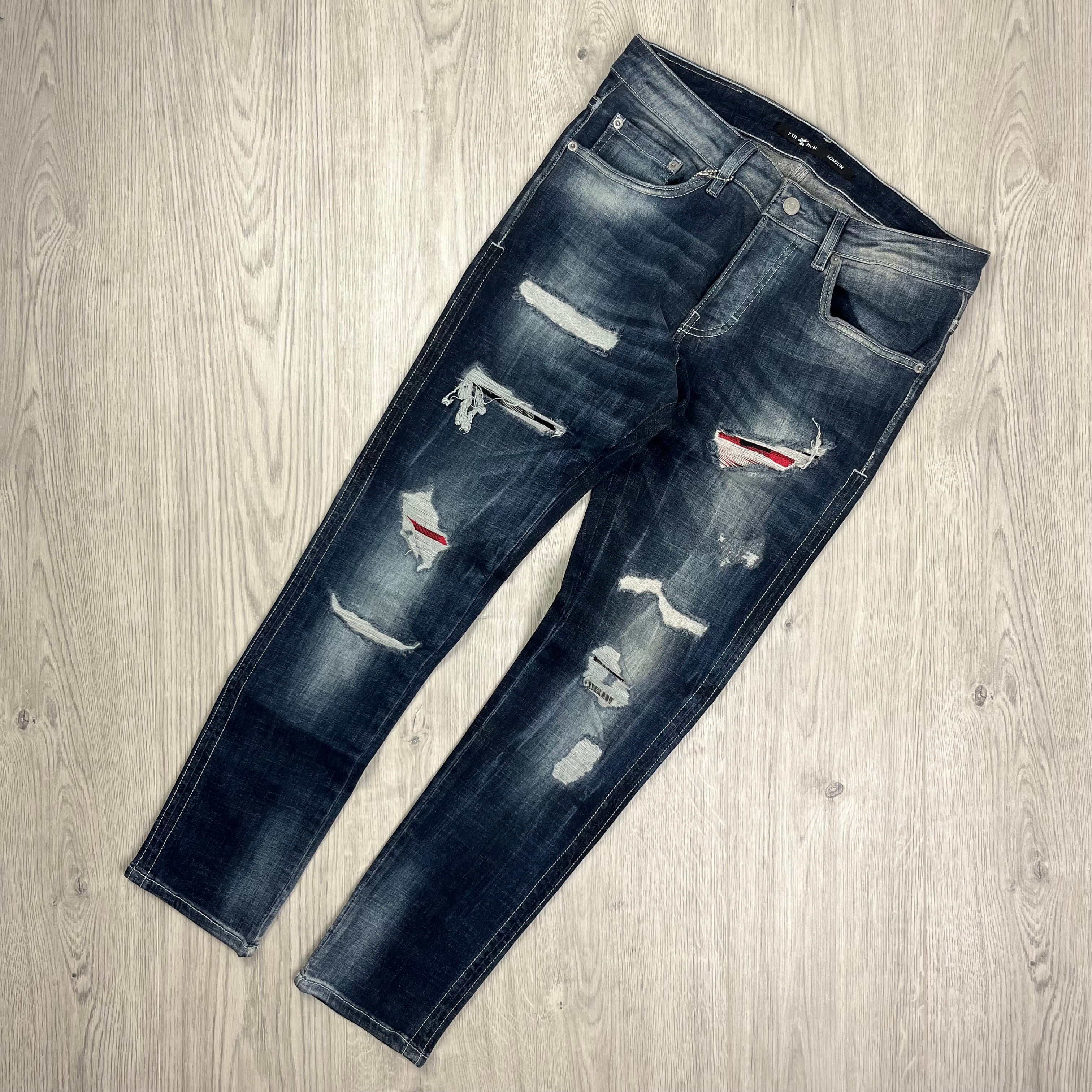 7TH HVN Slim Jeans - Blue