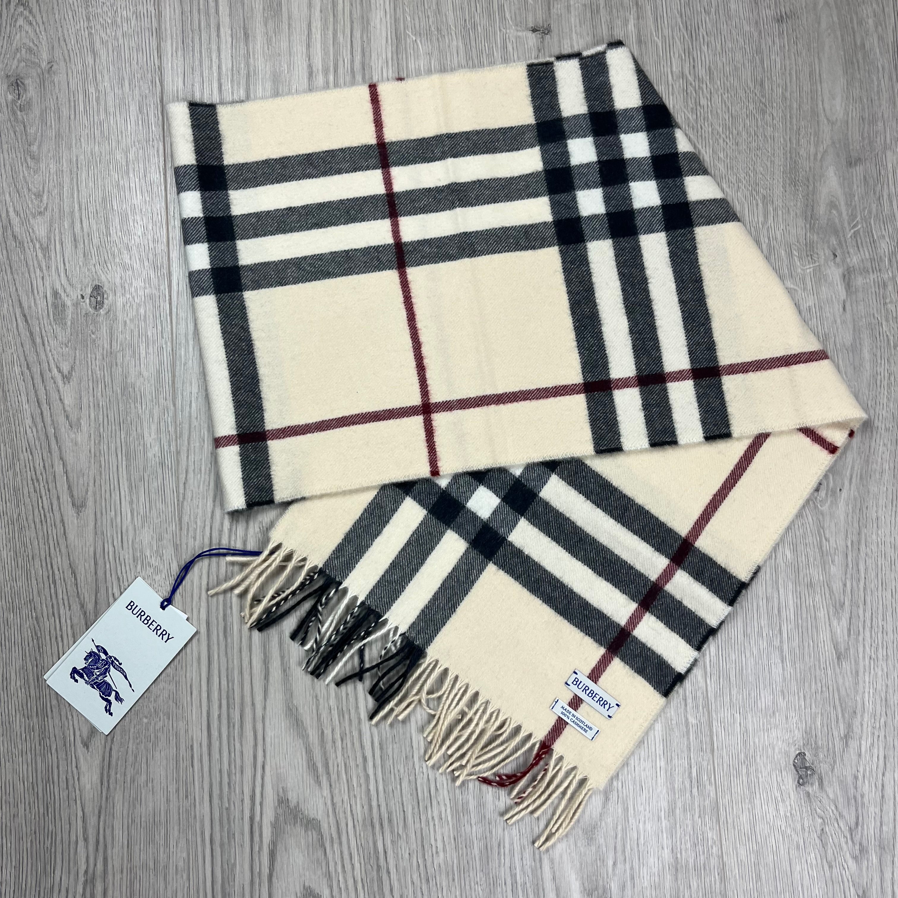 Burberry Cashmere Scarf - Stone