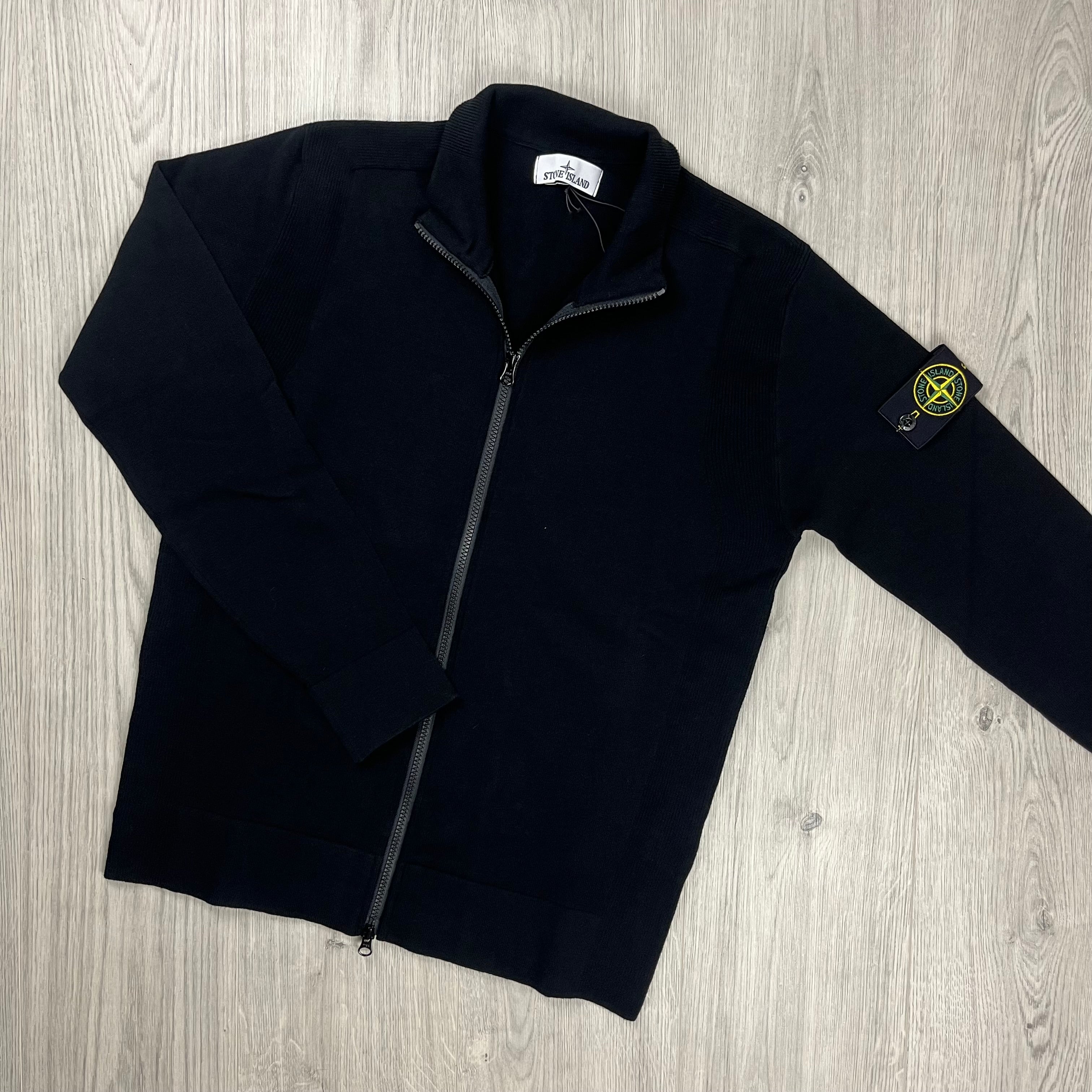 Stone Island Knit Zip Fleece - Black