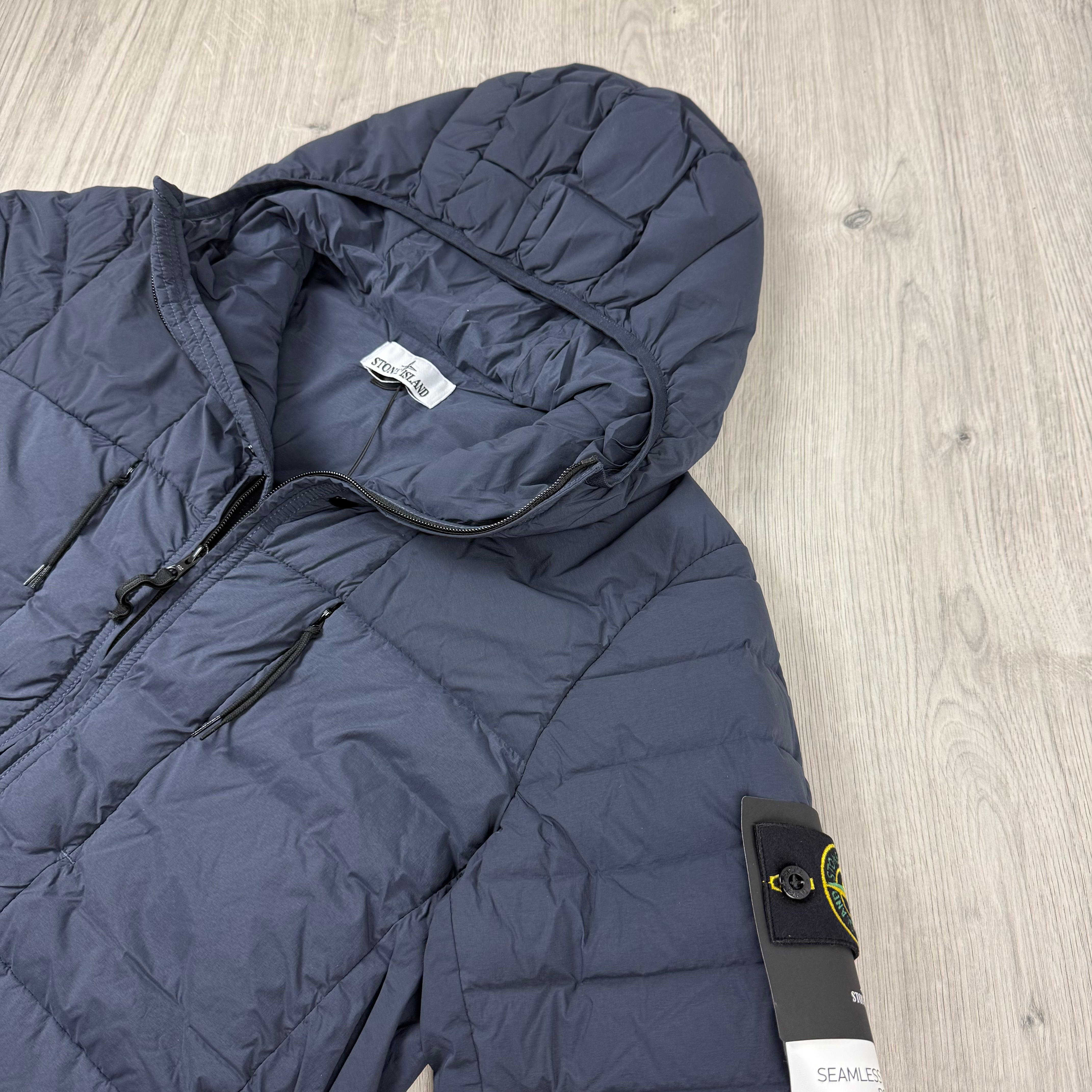 Stone Island Seamless Down Jacket - Navy