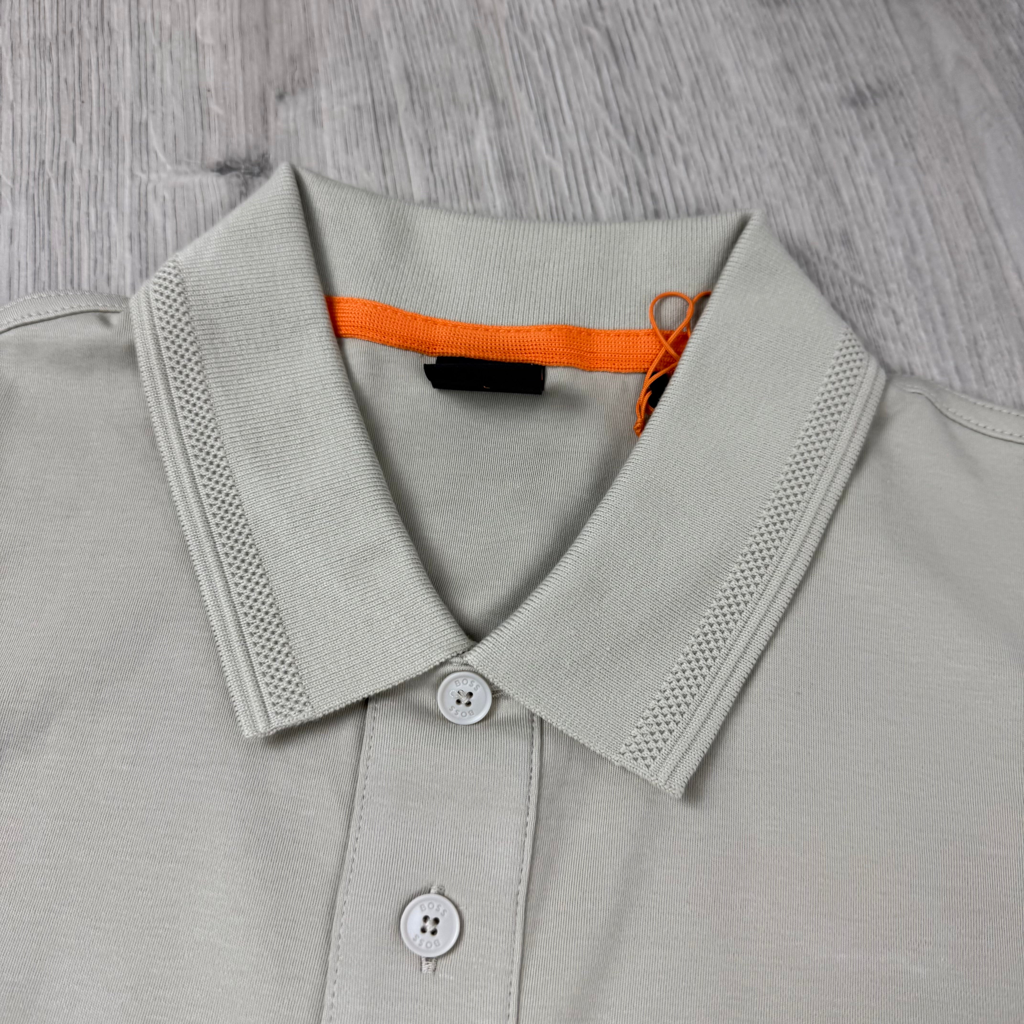 Hugo Boss Long Sleeve Polo Shirt - Beige