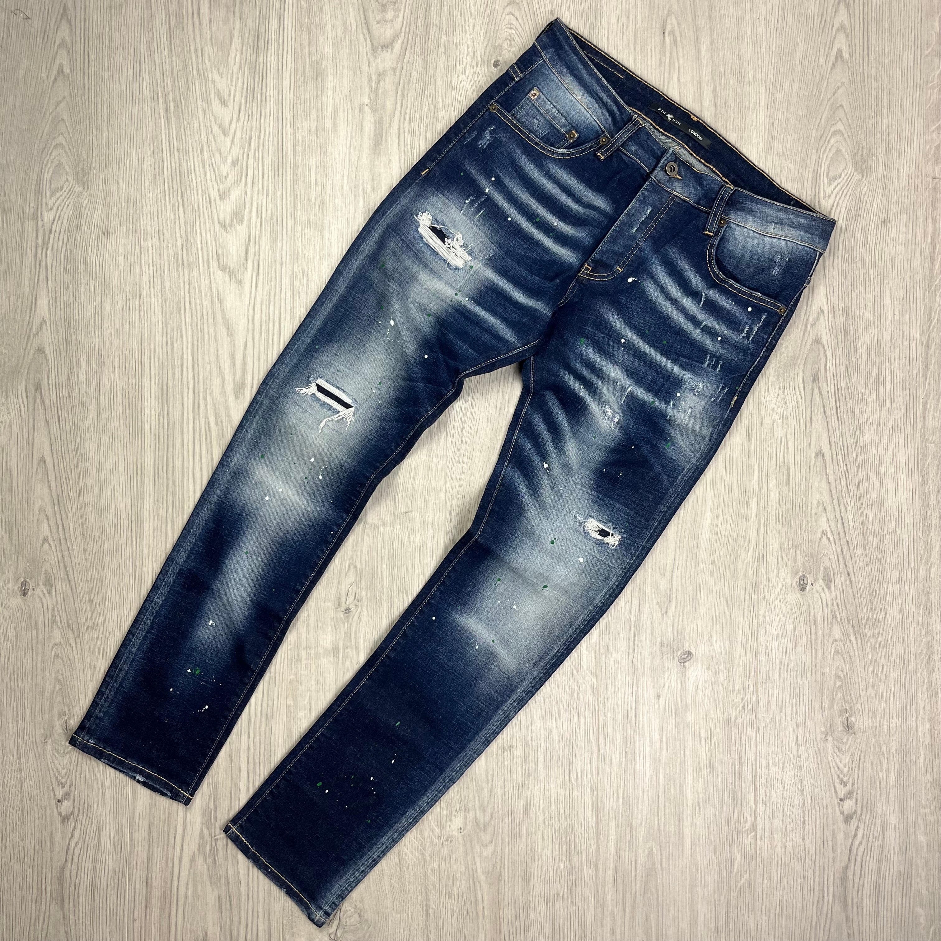 7TH HVN Slim Jeans - Blue