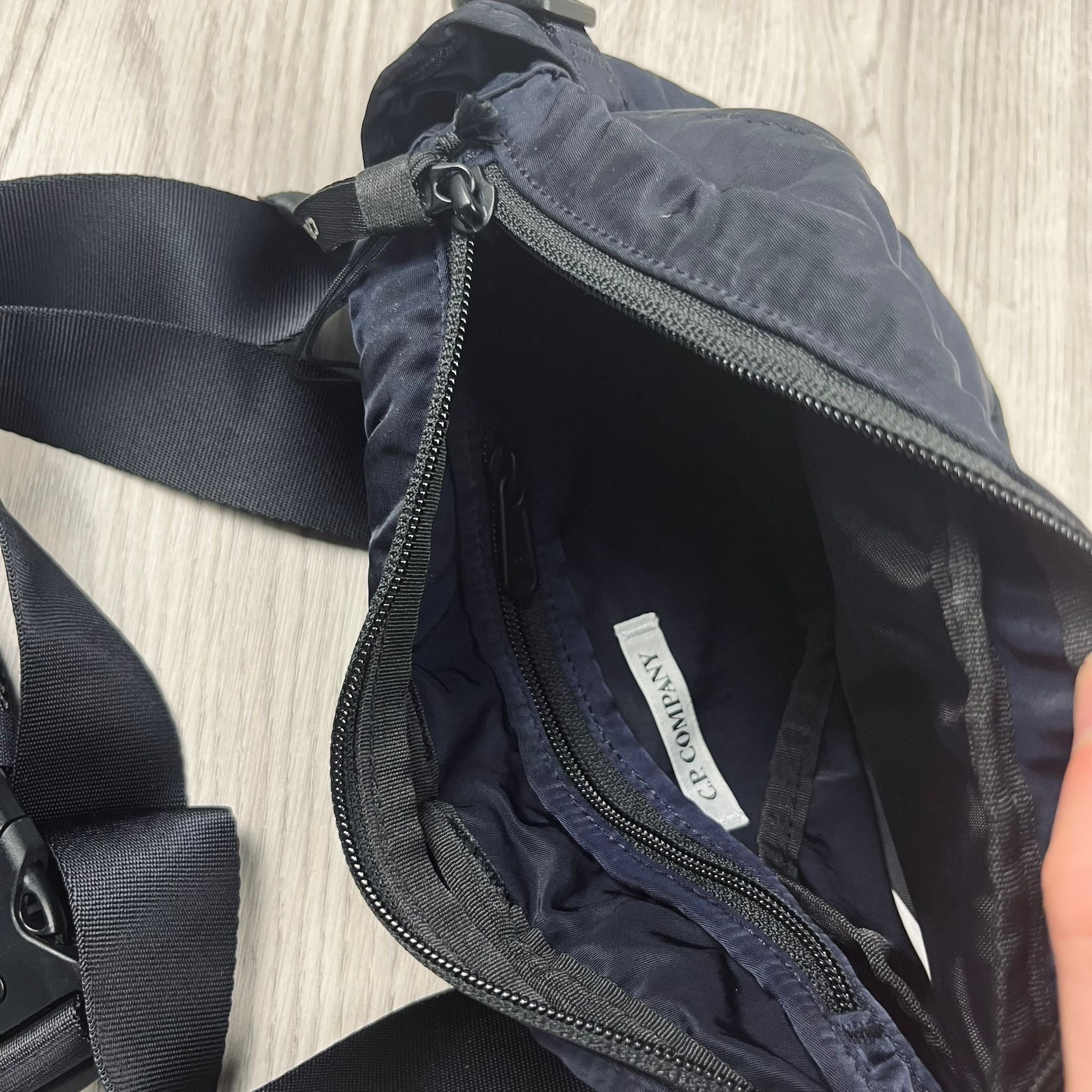 CP Company | Men's Zip Chrome Bag | Total Eclipse | Outlet Sale