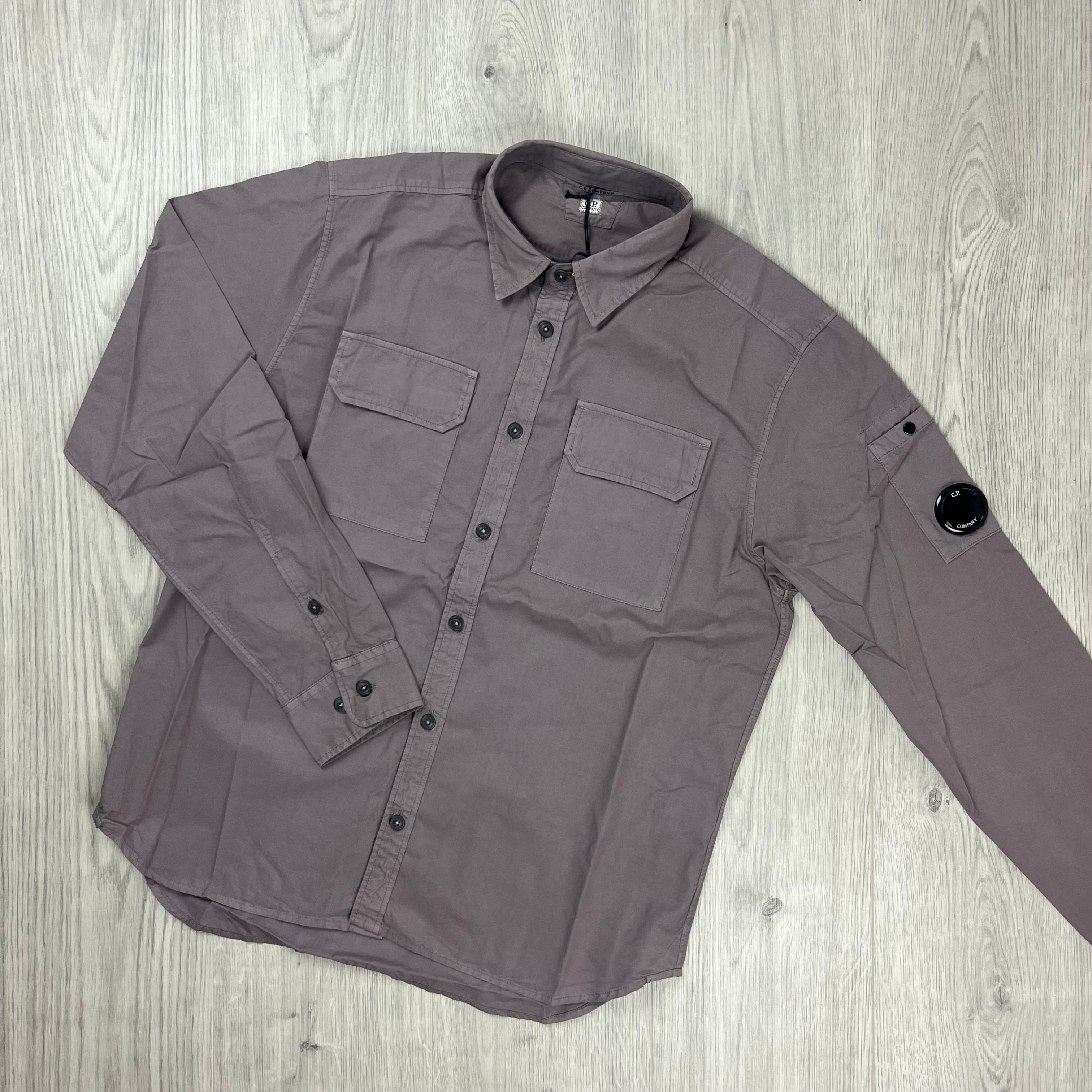 CP Company Button Overshirt - Dove