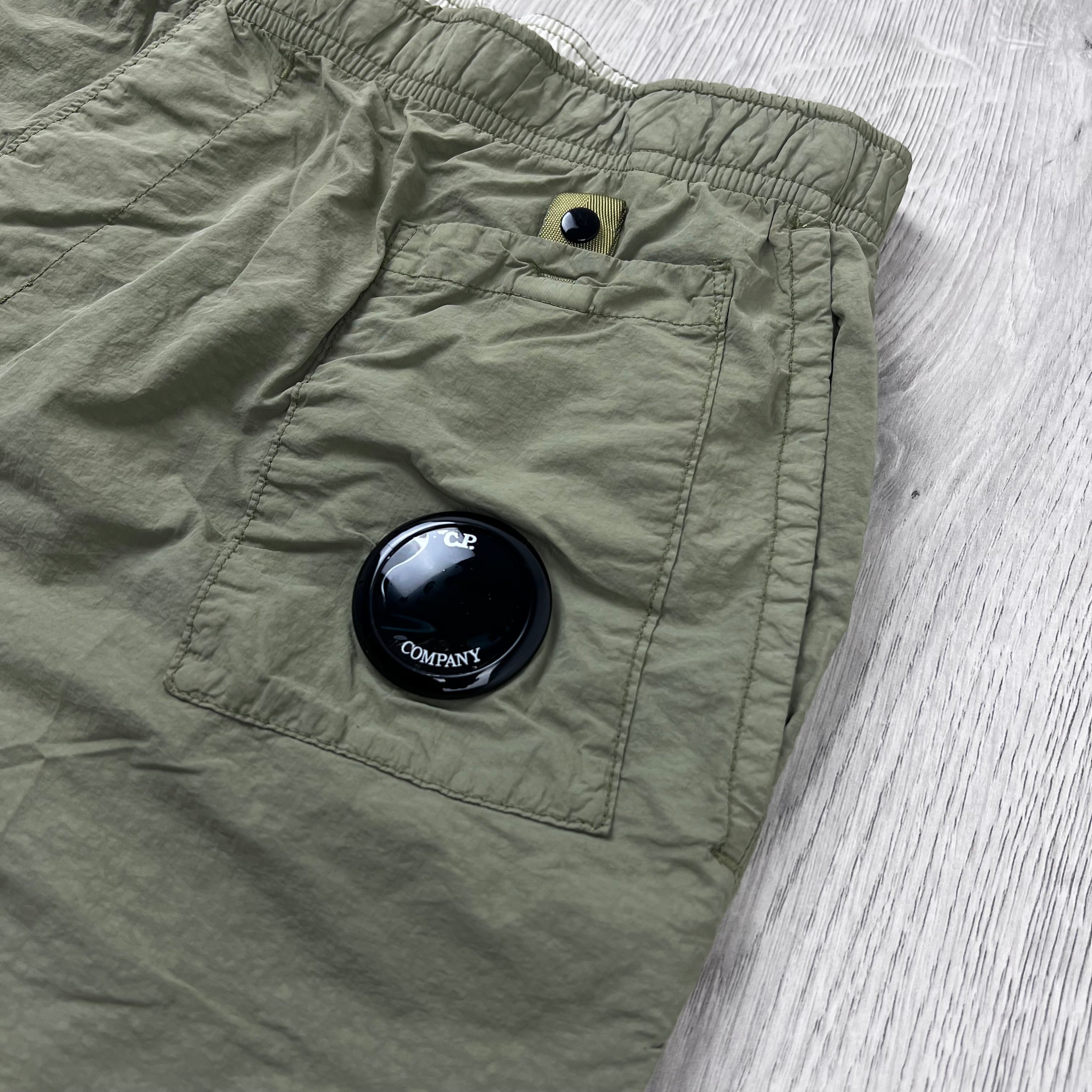 CP Company Lens Swim Shorts - Moss Gray