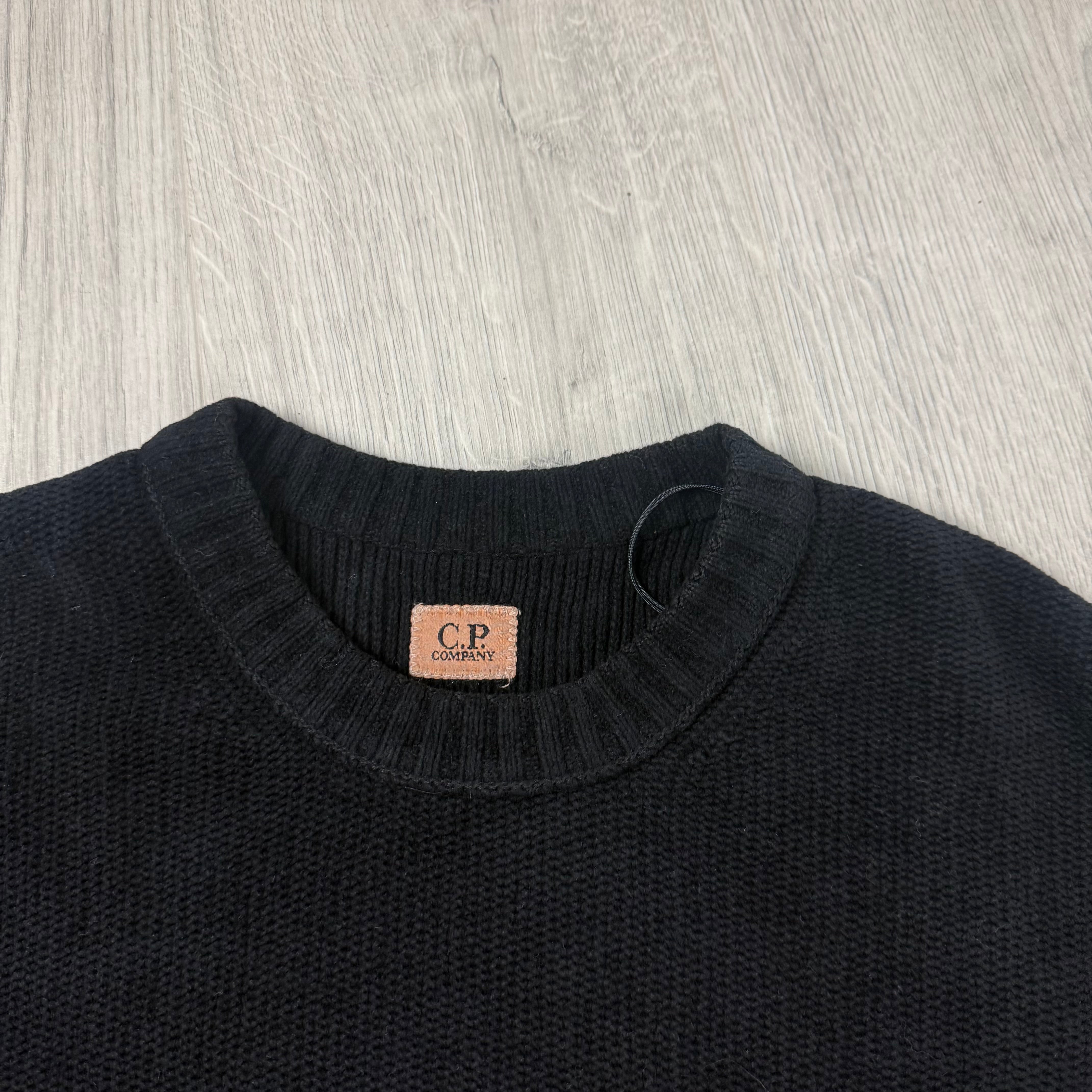 CP Company Chenille Knit Sweatshirt - Black