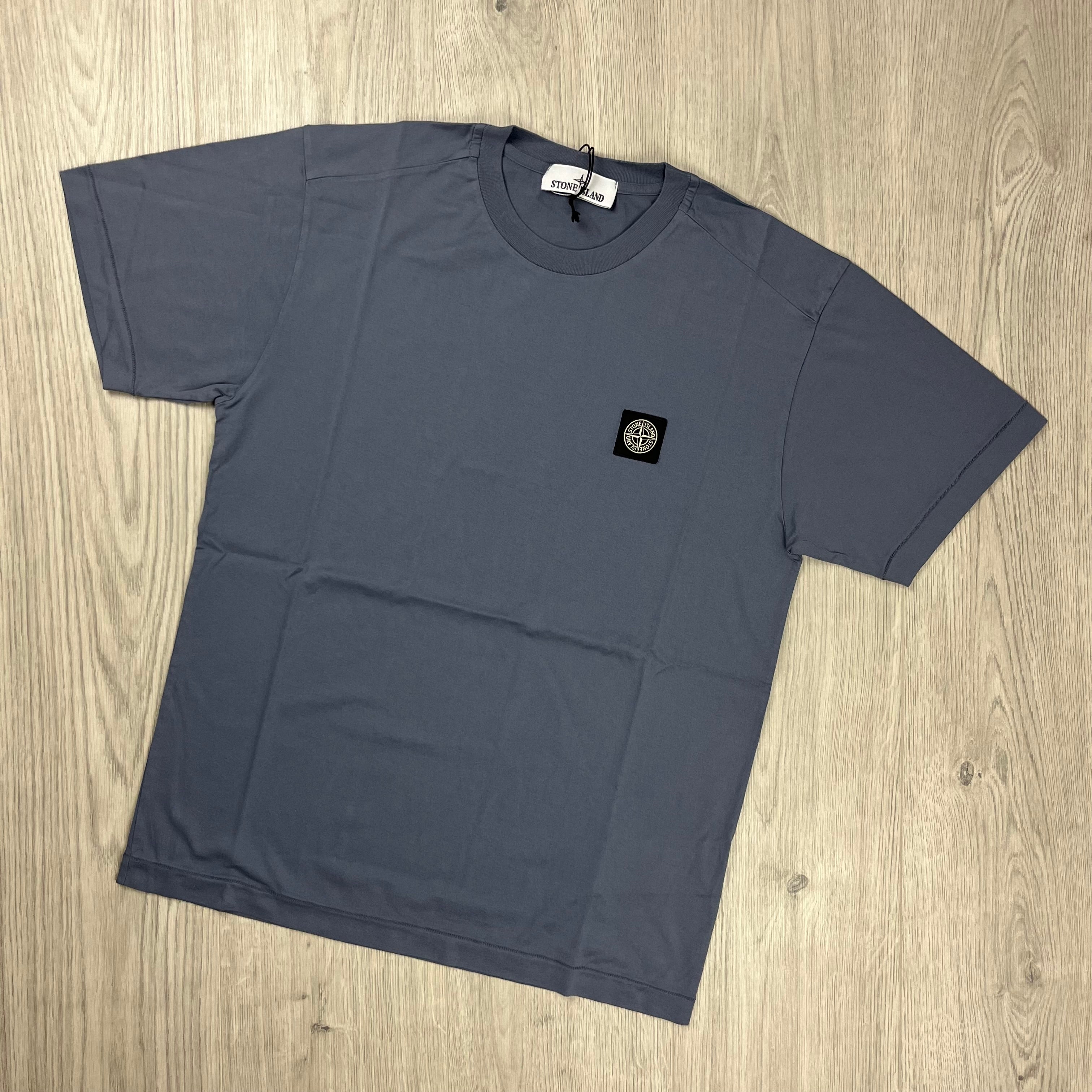 Stone Island Patch T-Shirt - Mid Blue