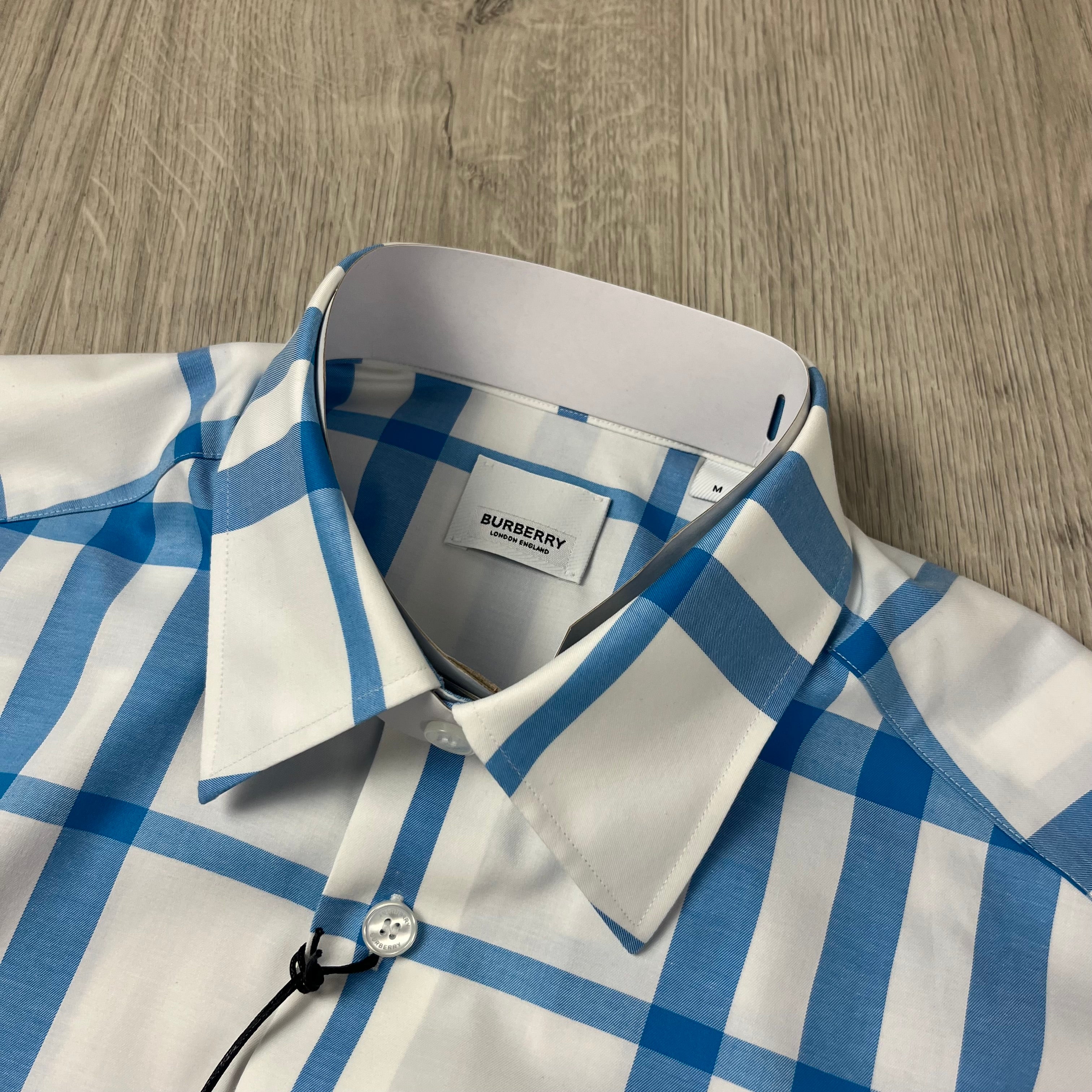 Burberry Check Shirt - White