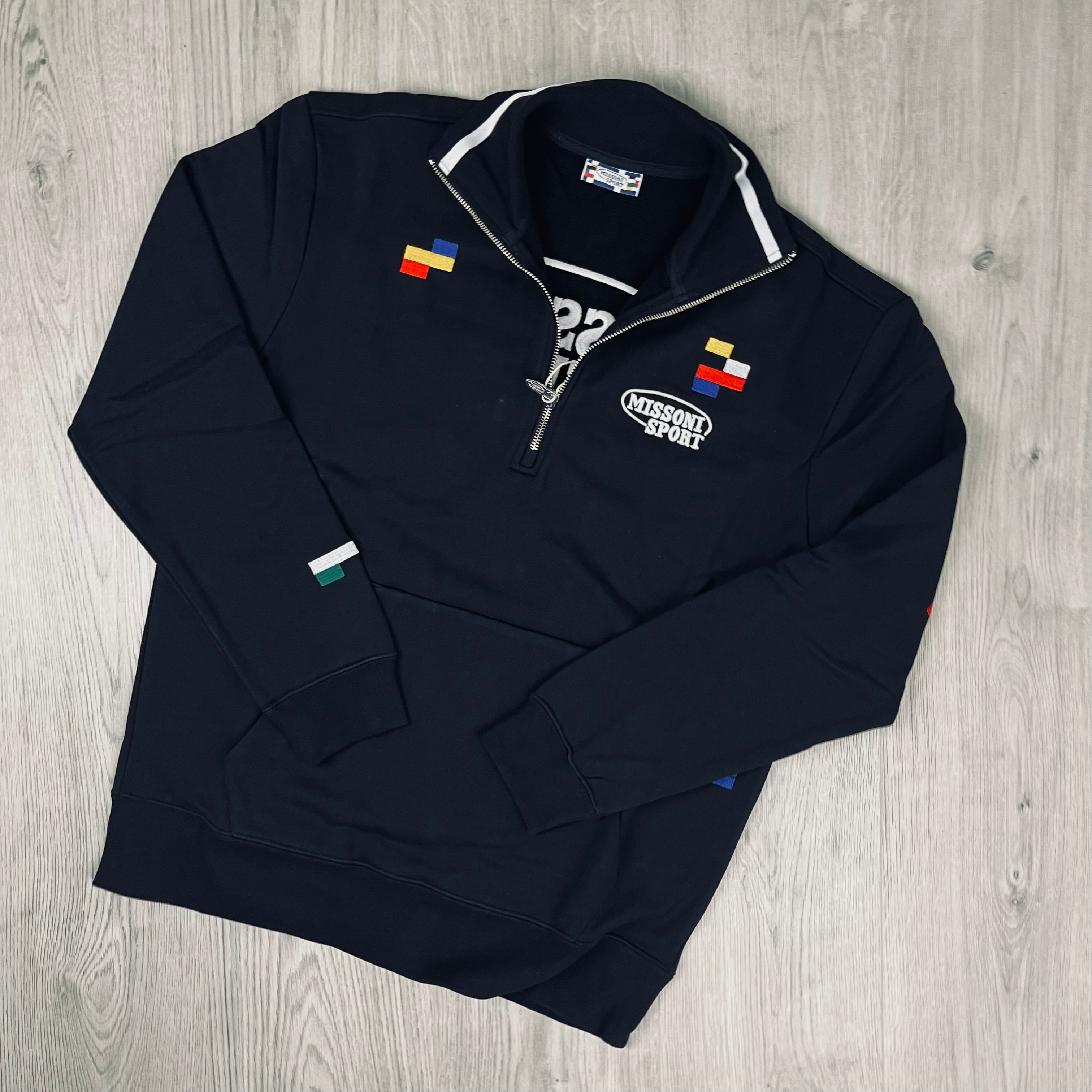 Missoni Sport | Men's Zip Sweatshirt | Black | Outlet Sale