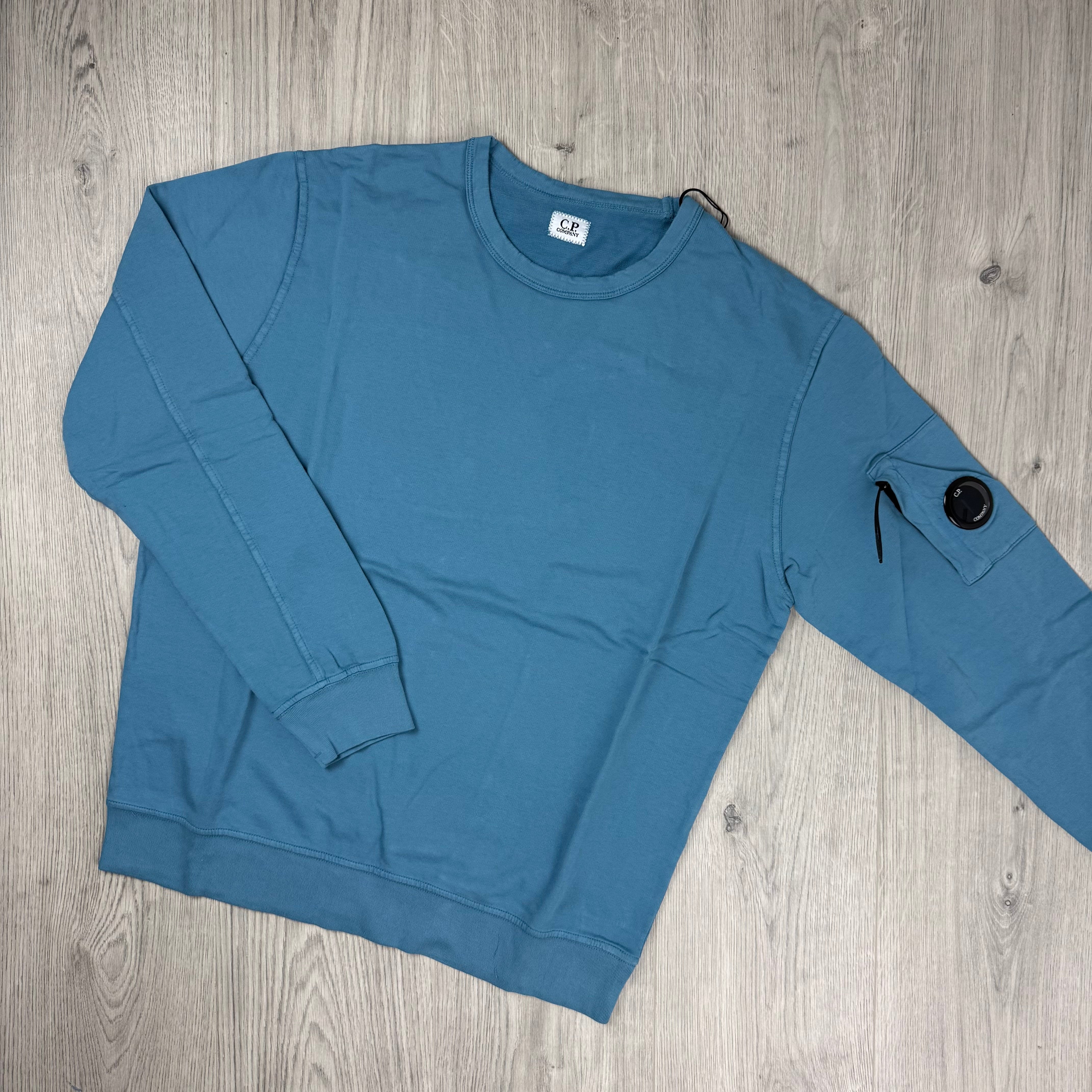 CP Company Light Fleece Sweatshirt - Aegean Blue