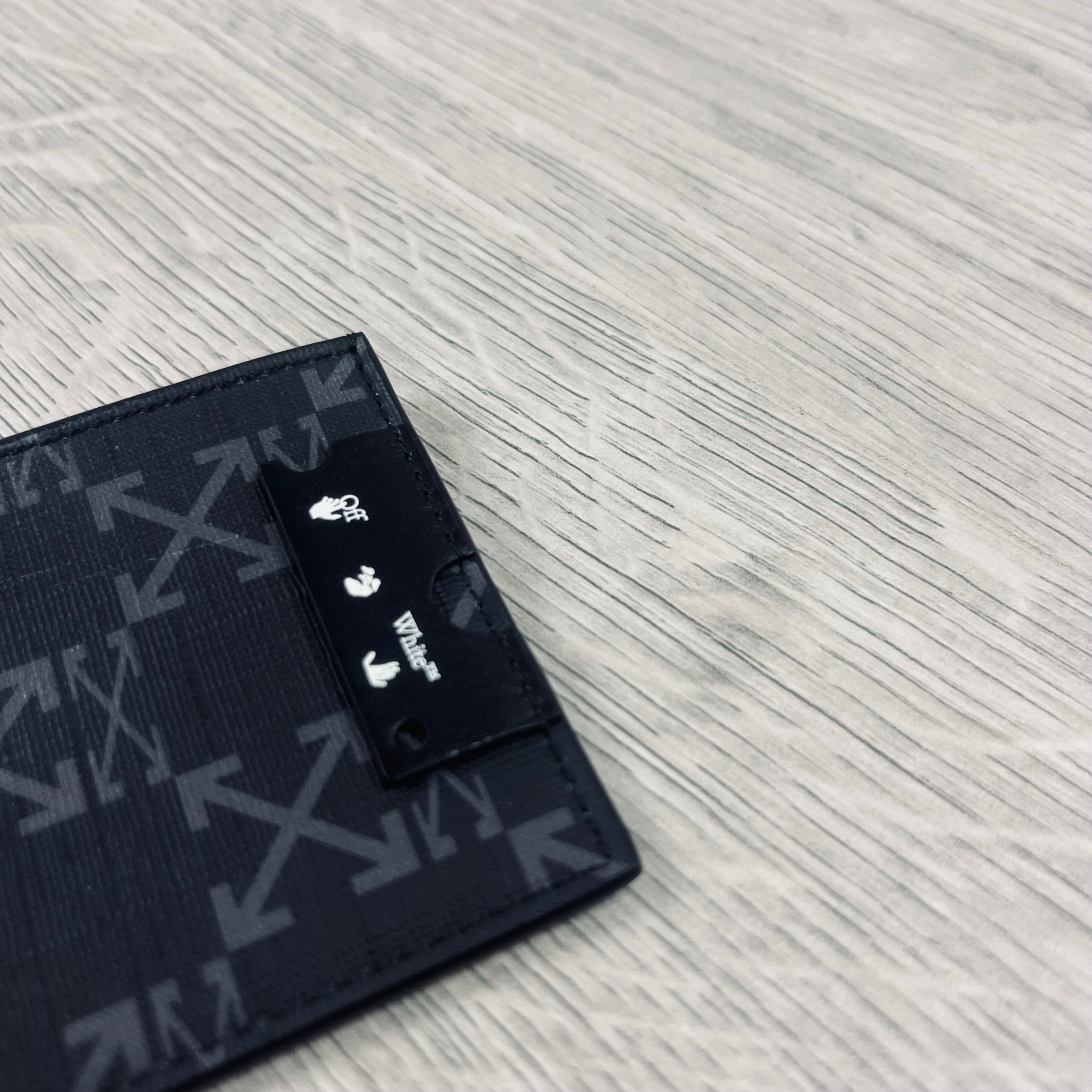 Off-White Leather Cardholder - Black