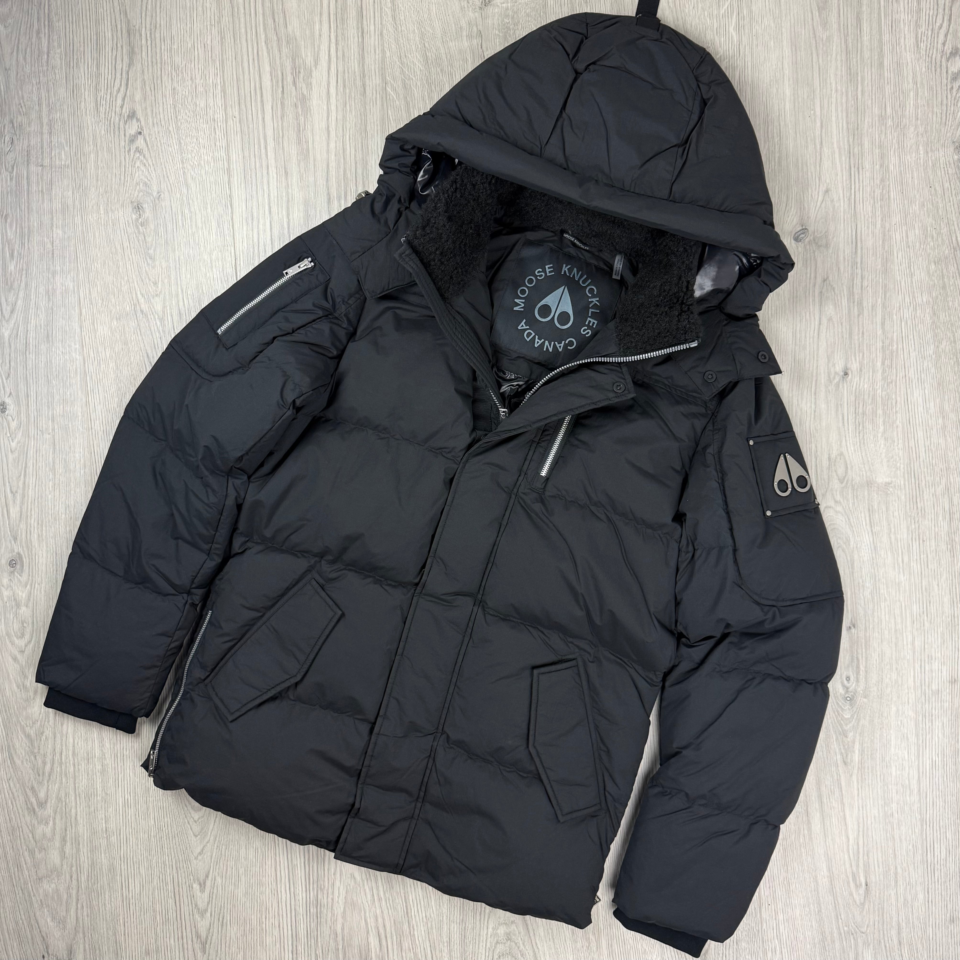 Moose Knuckles | Men's Everest 3Q Parka | Black | Outlet Sale