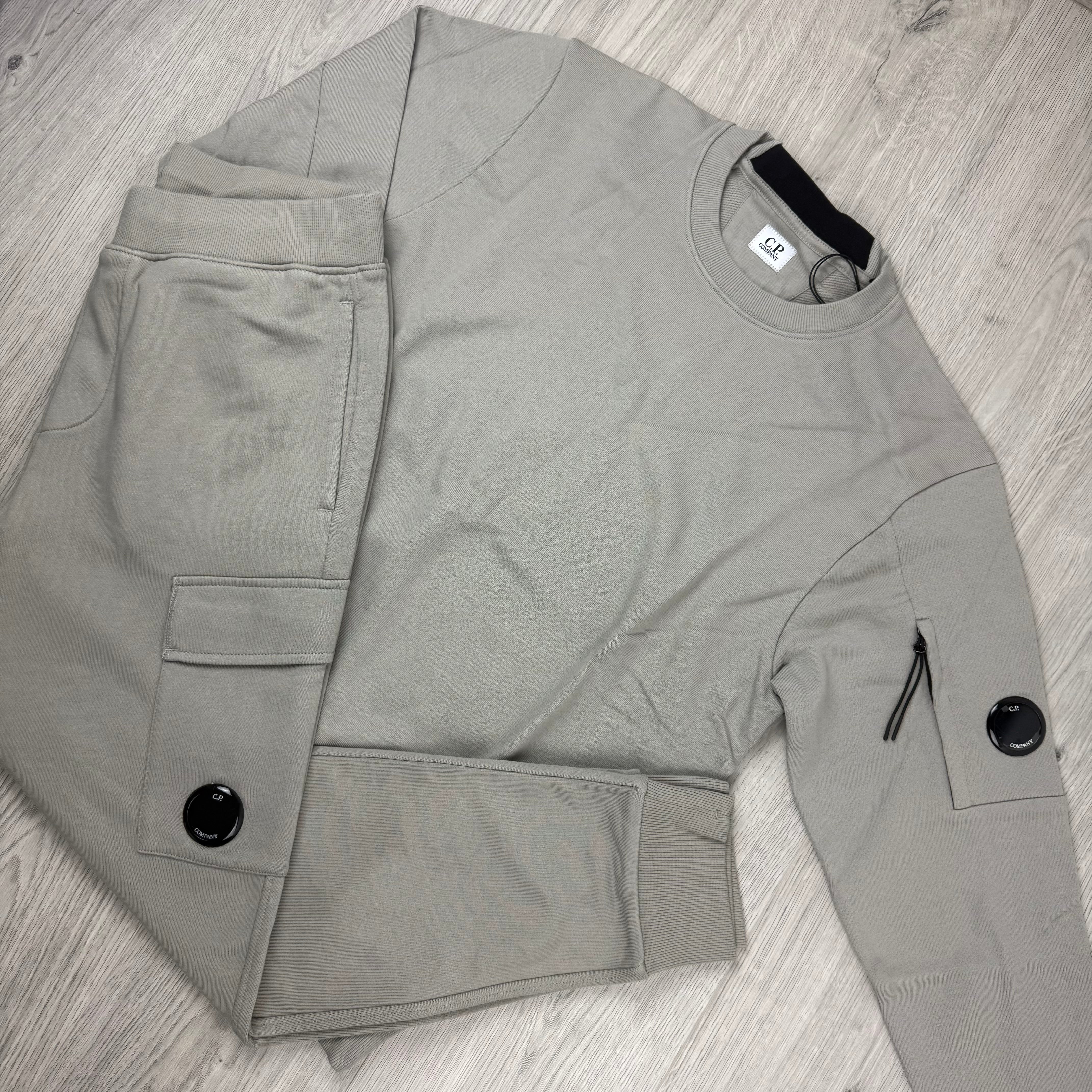 CP Company Raised Fleece Tracksuit - Dove