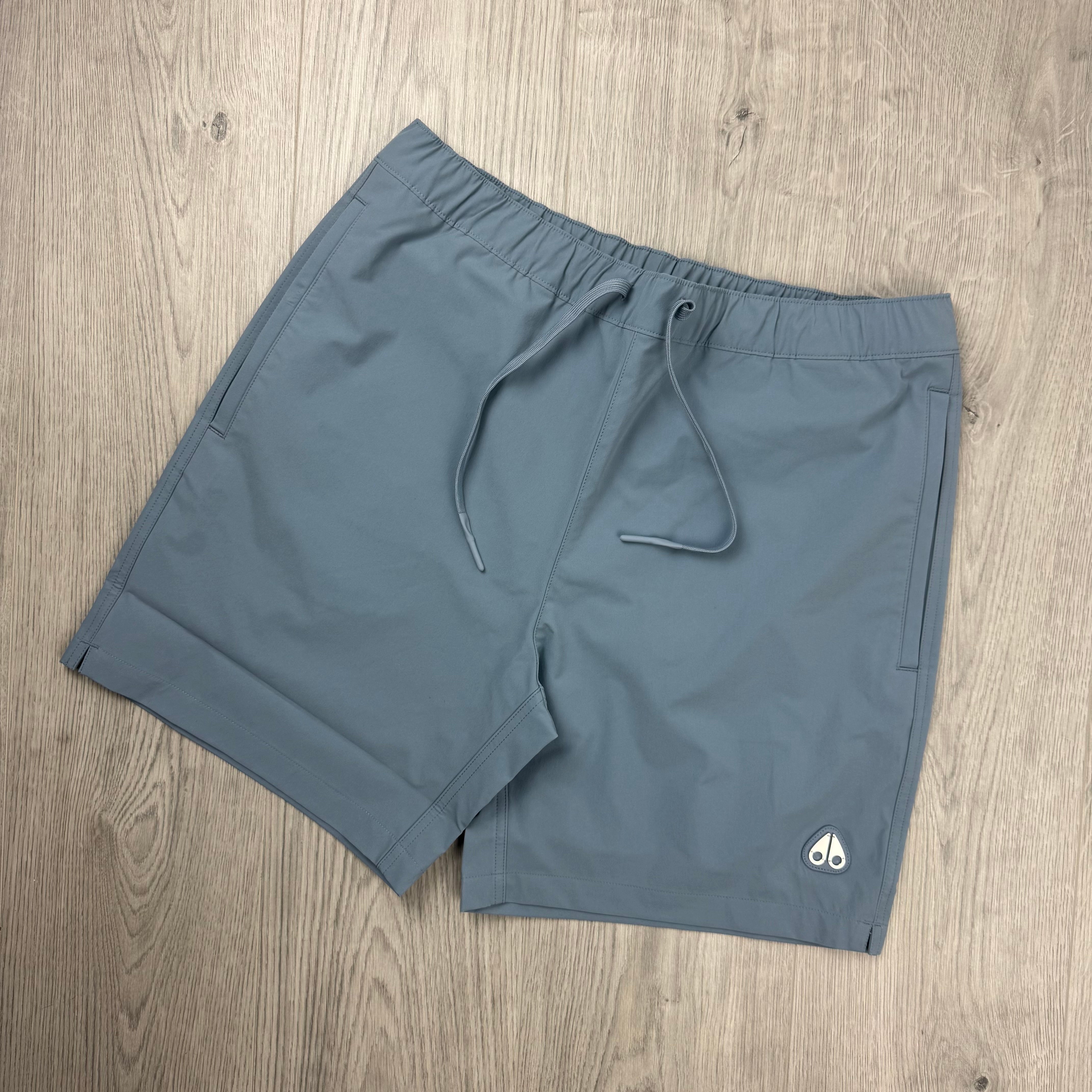 Moose Knuckles 'Logo' Swim Shorts - Jet Stream