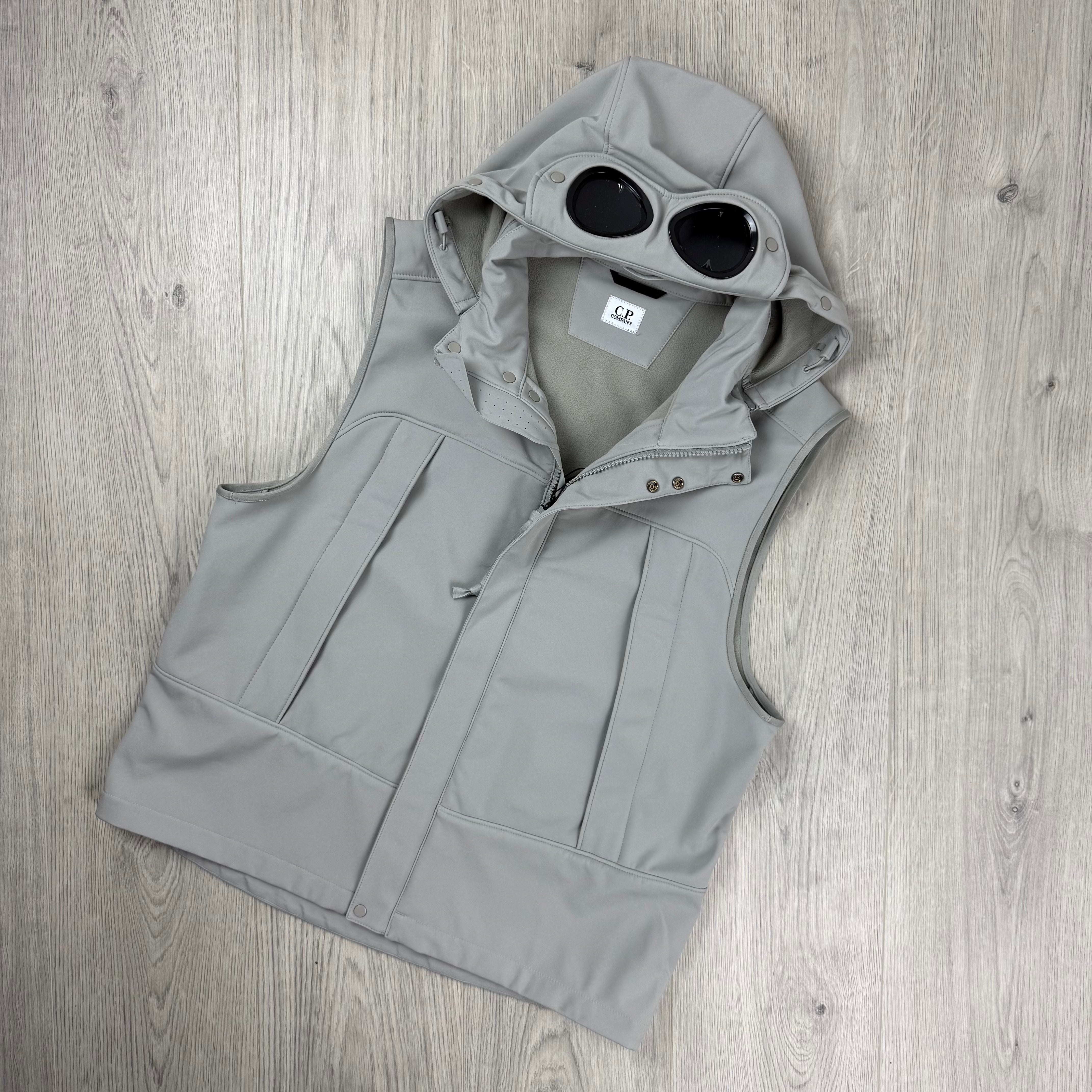 CP Company | Men's Goggle Shell Gilet | London Fog | Outlet Sale