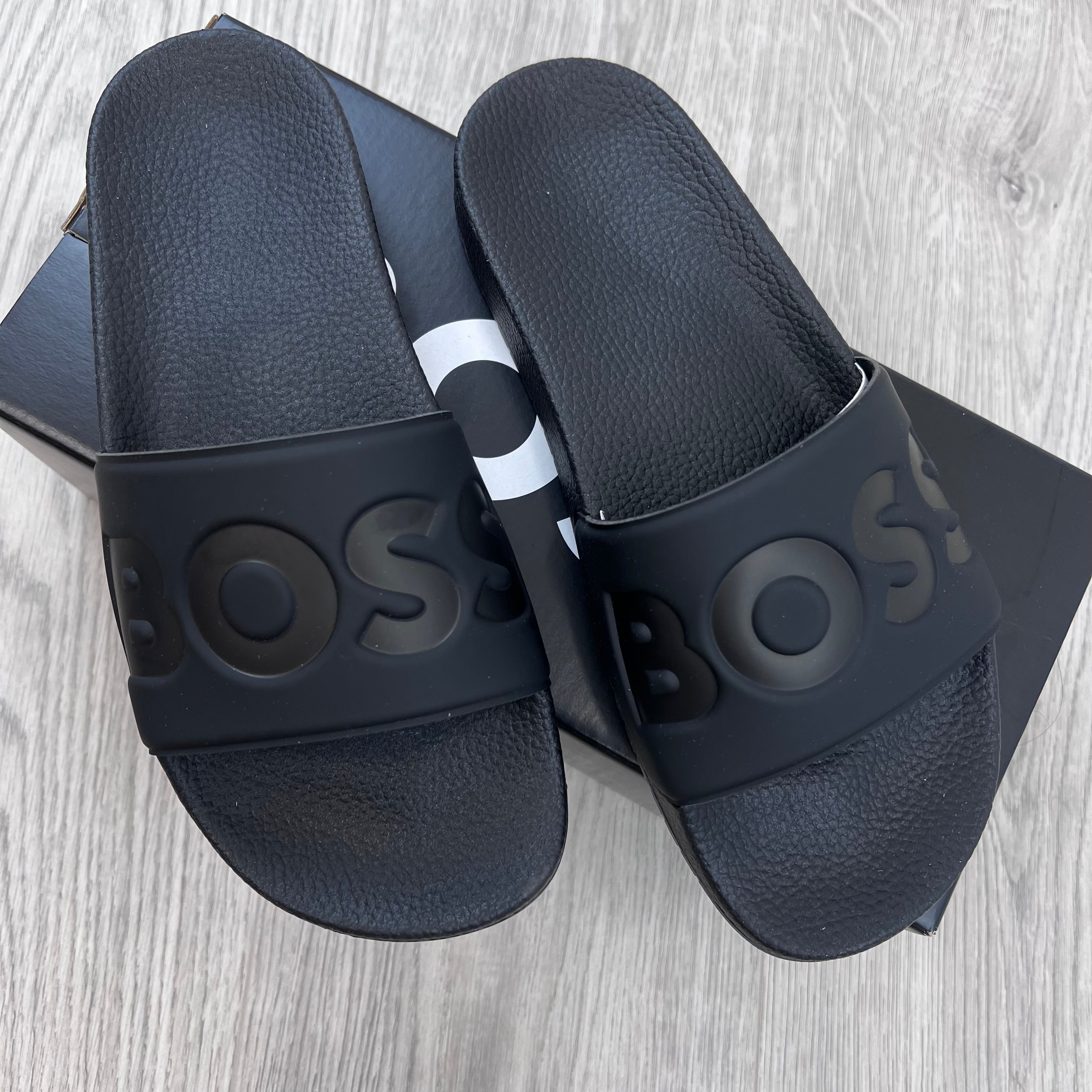 Hugo Boss Slides - Black