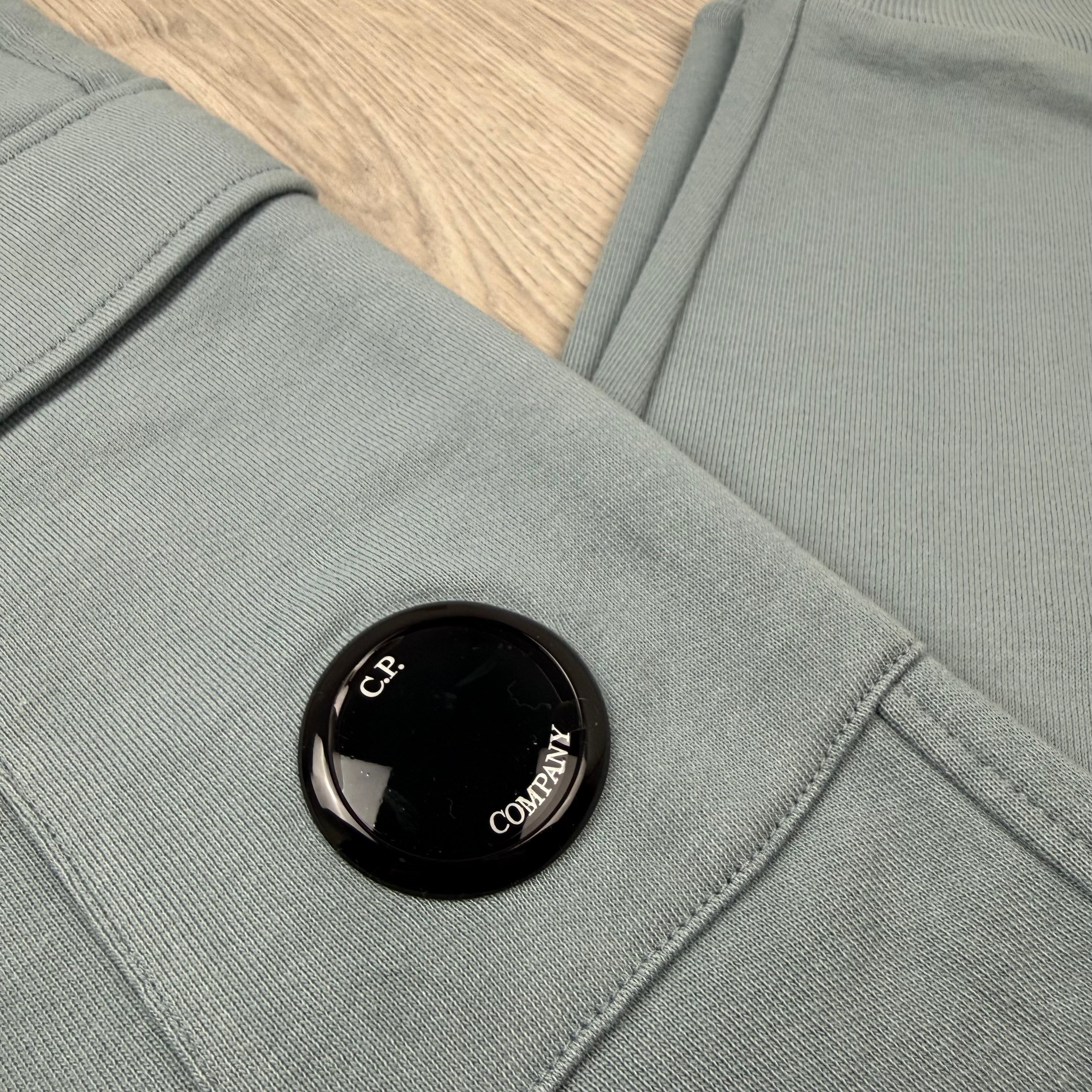 CP Company Raised Fleece Sweatpants - Silver Blue
