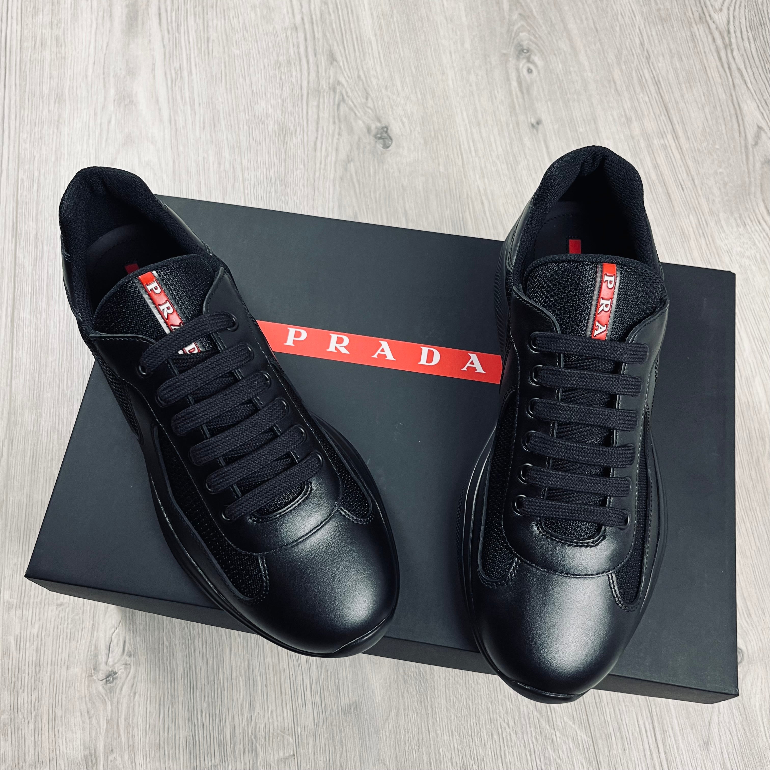 Prada America's Cup Sneakers - Black