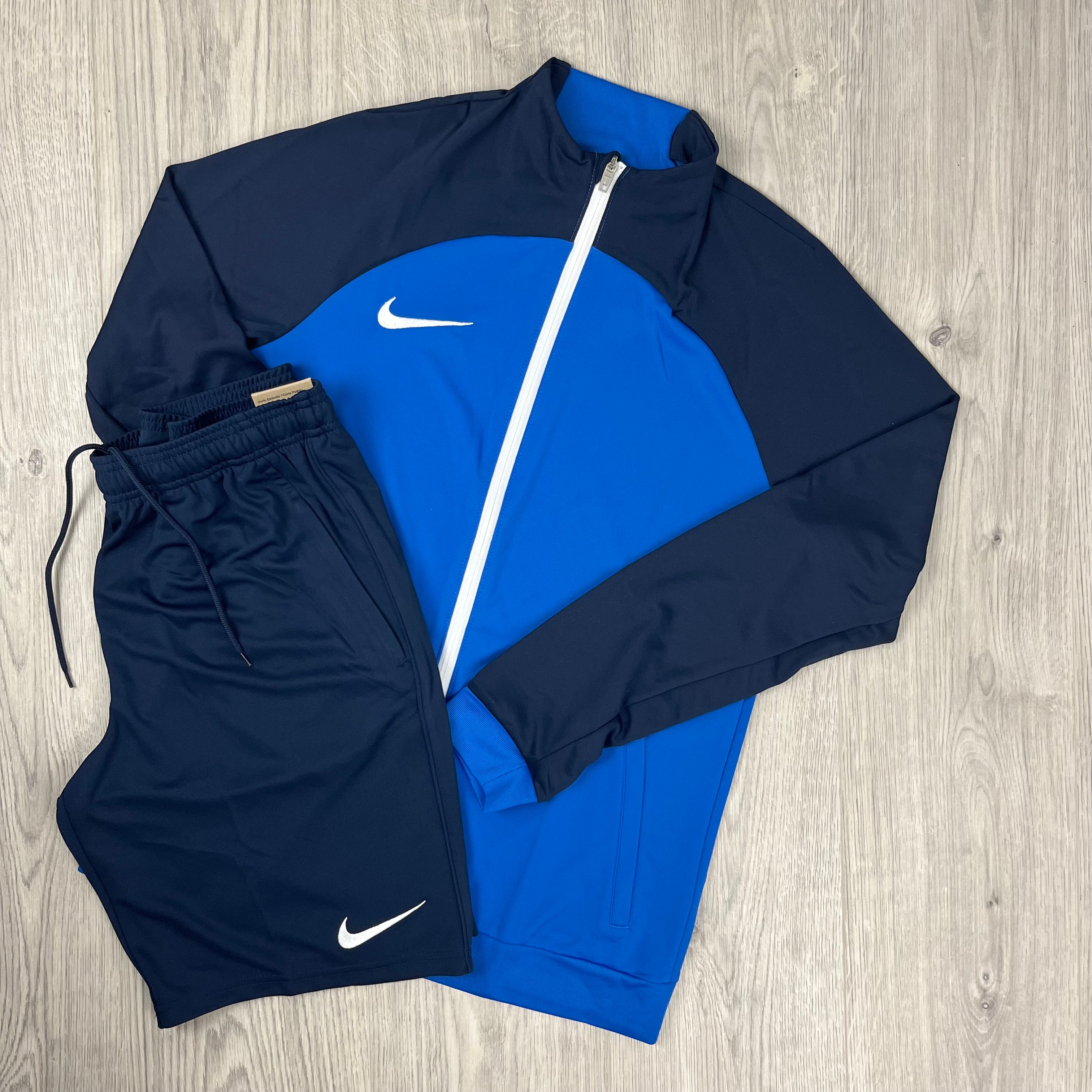 navy blue nike tracksuit