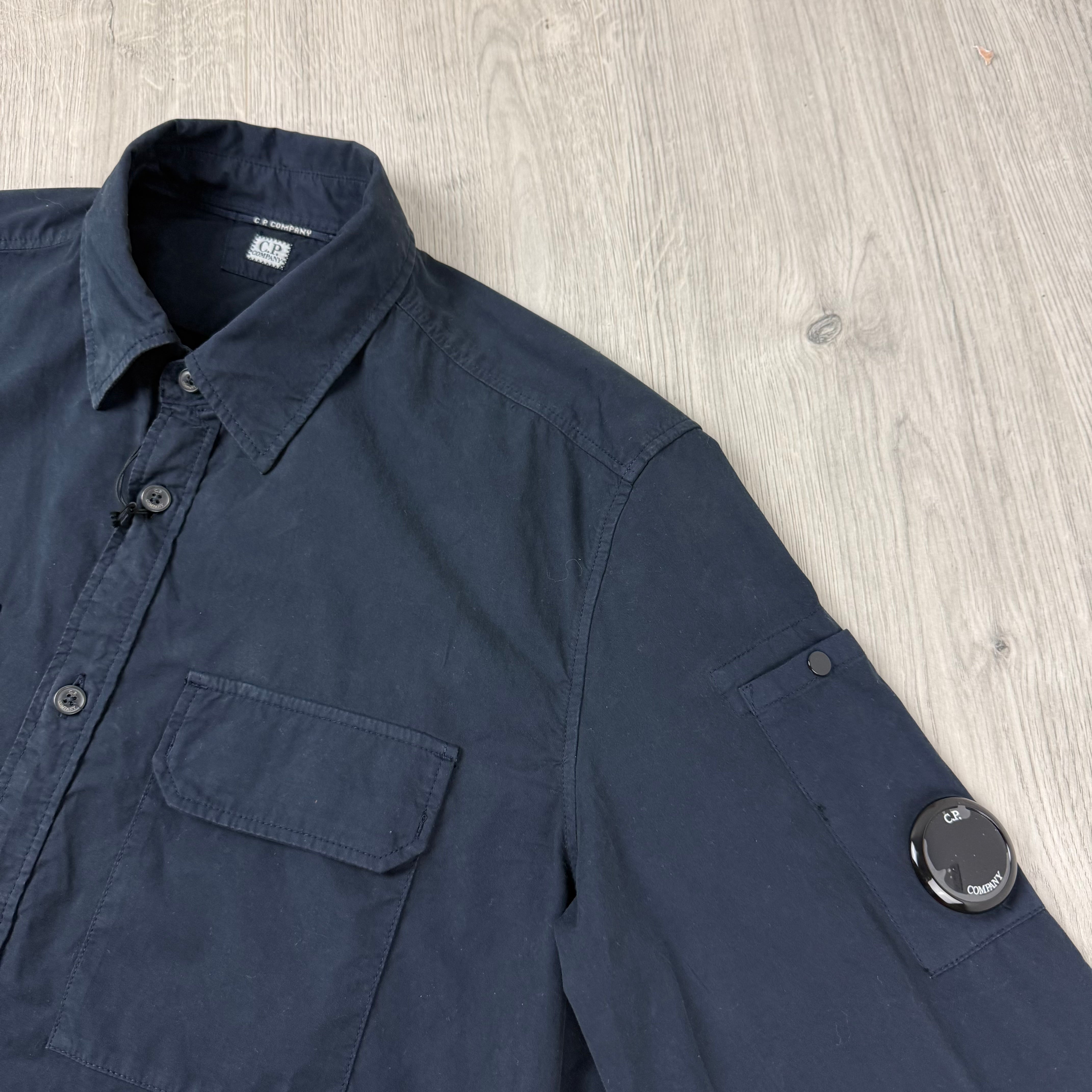 CP Company Button Overshirt - Navy