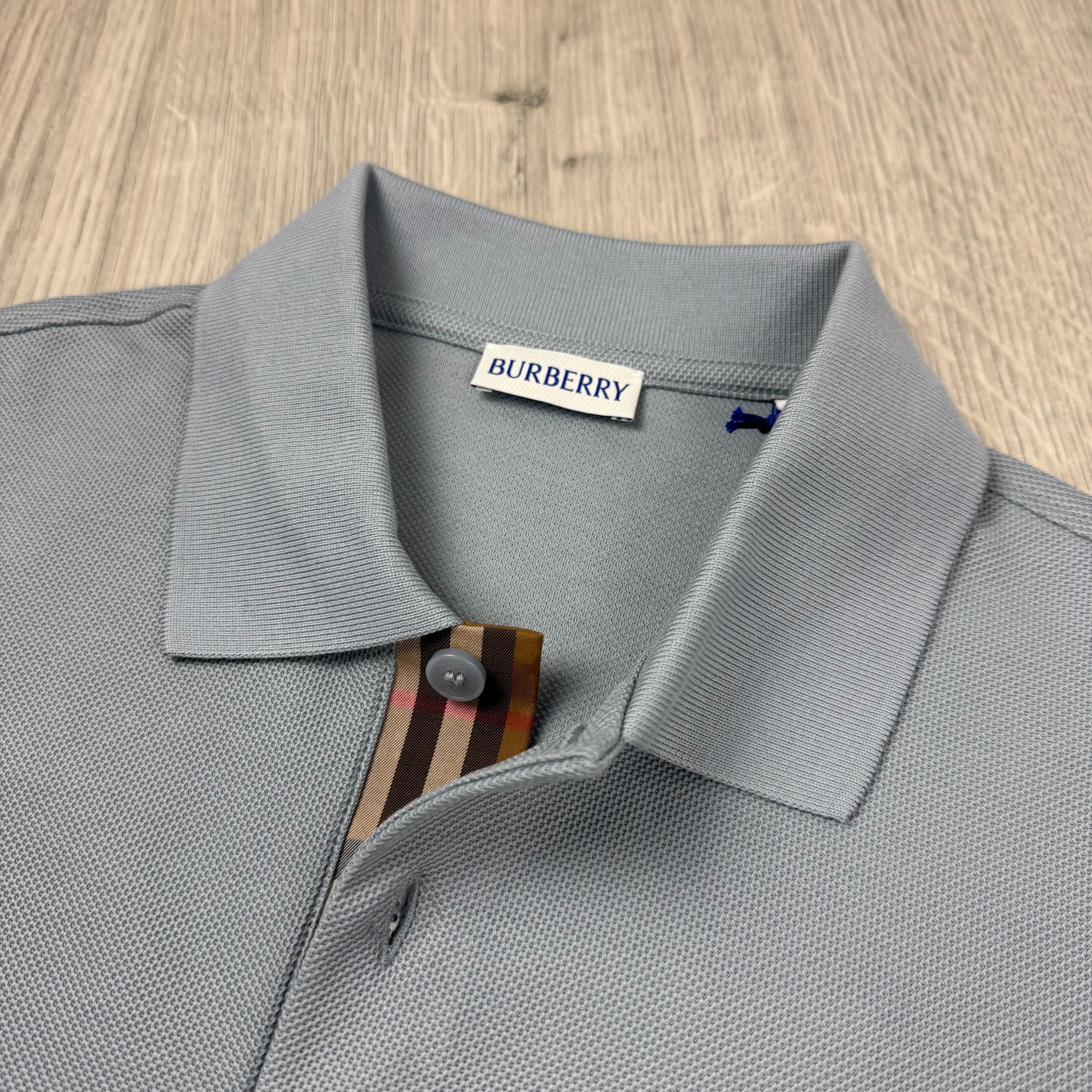 Burberry 'Hartford' Polo Shirt - Gale Grey