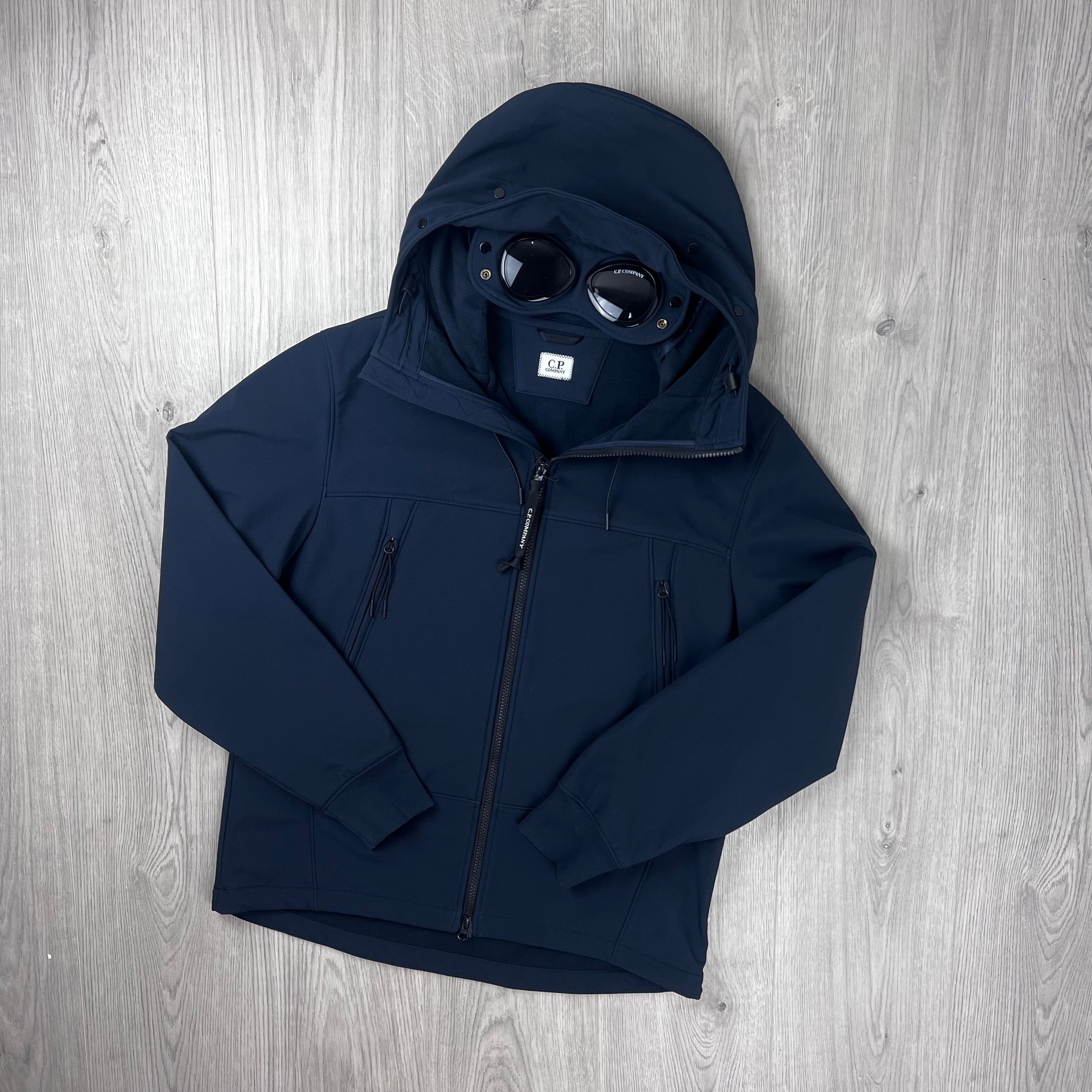 C.P. Company ゴーグル　パーカー　ネイビー CP Company | Men's Shell Goggle Jacket | Total Eclipse | Outlet Sale