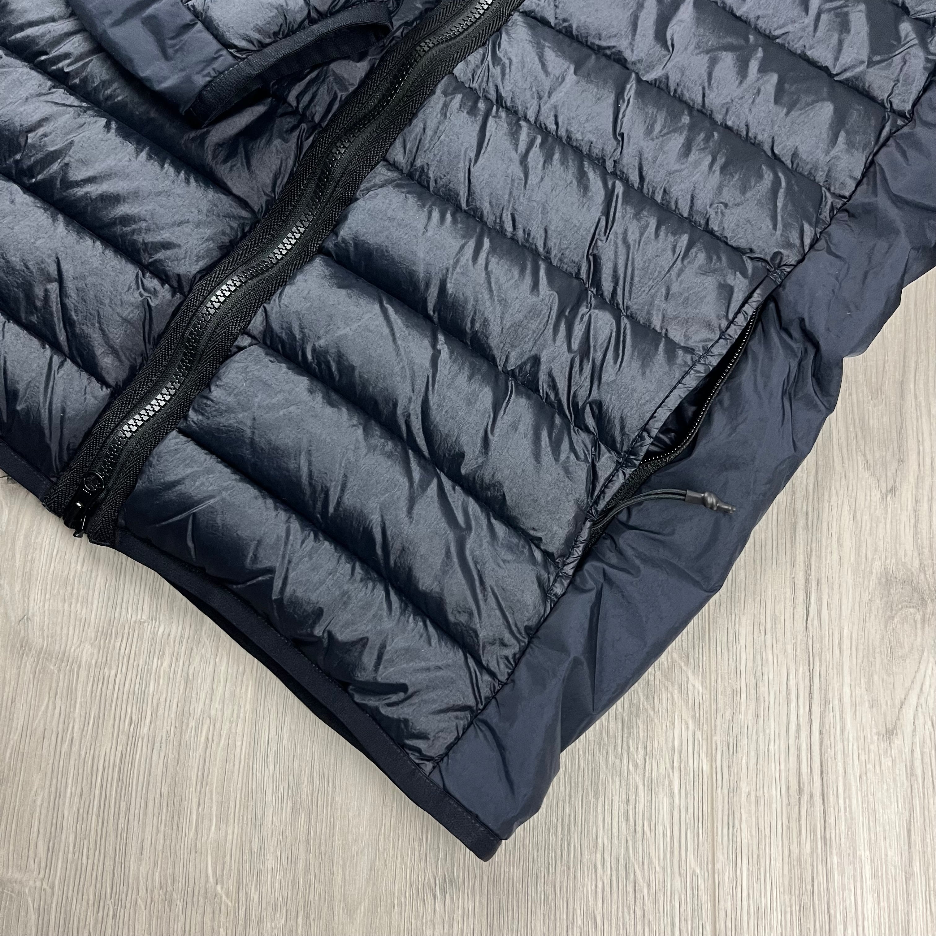 Stone Island Woven Down Jacket - Navy