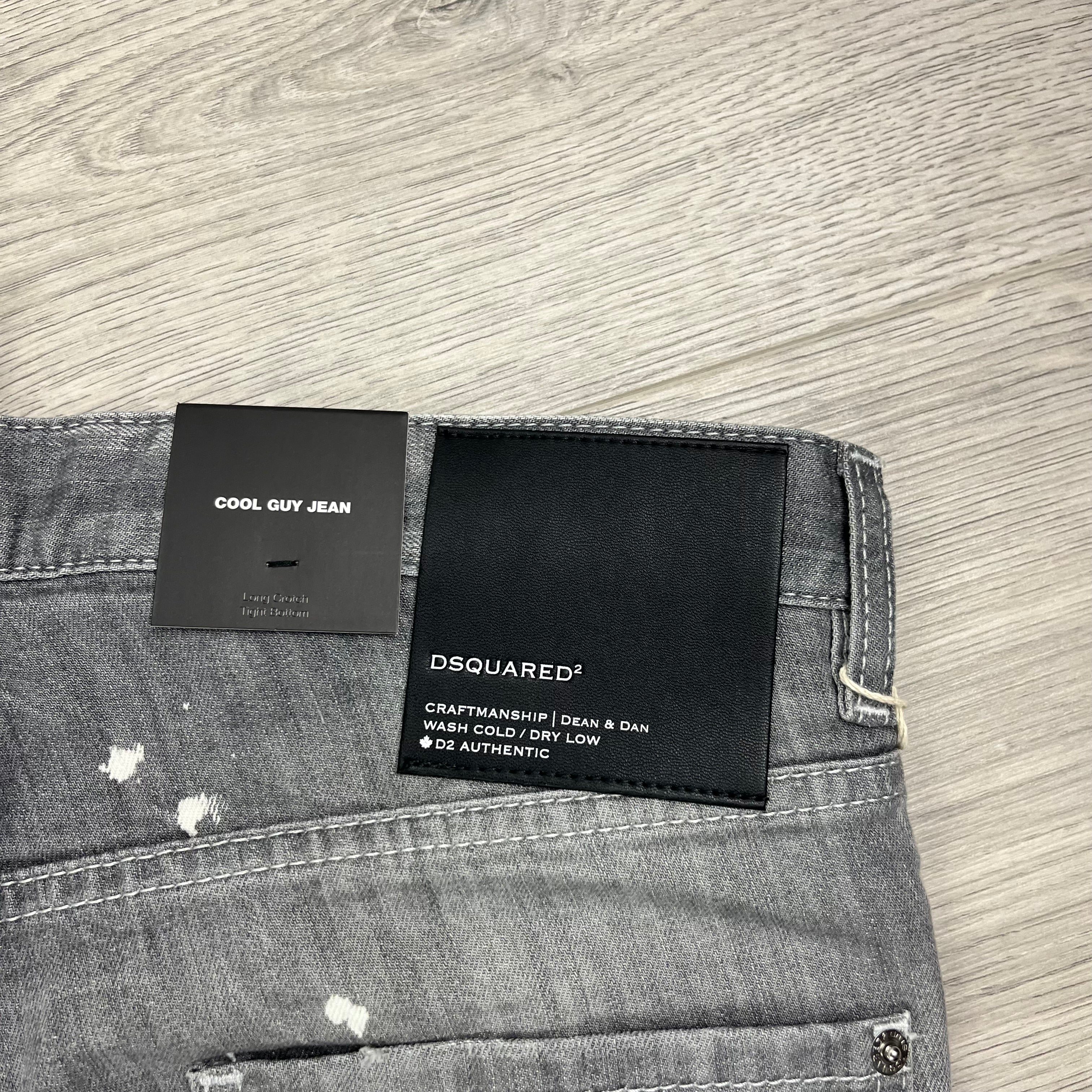 DSQUARED2 'Cool Guy' jeans in Grey. On sale at Open Attire.