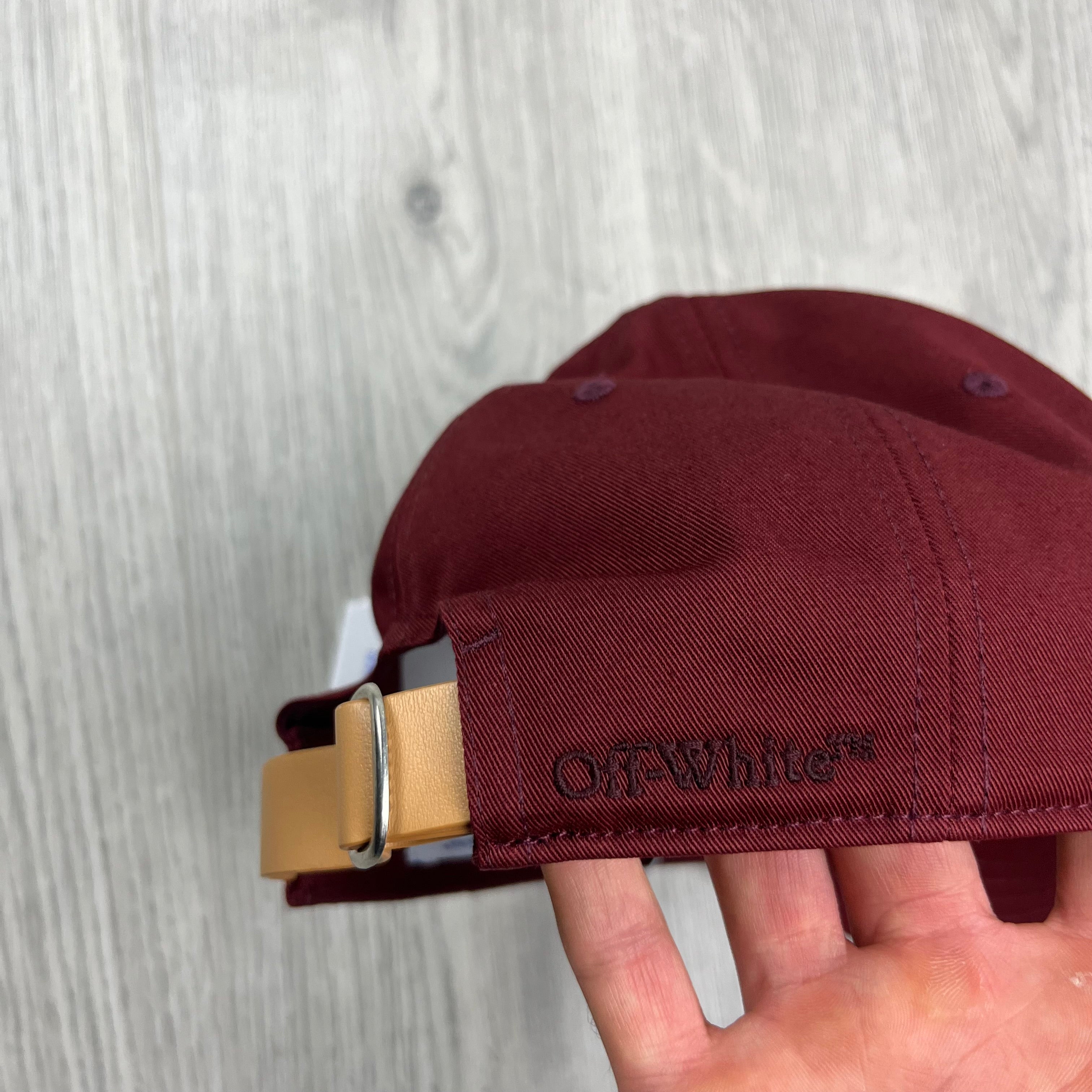 Off-White Baseball Cap - Maroon