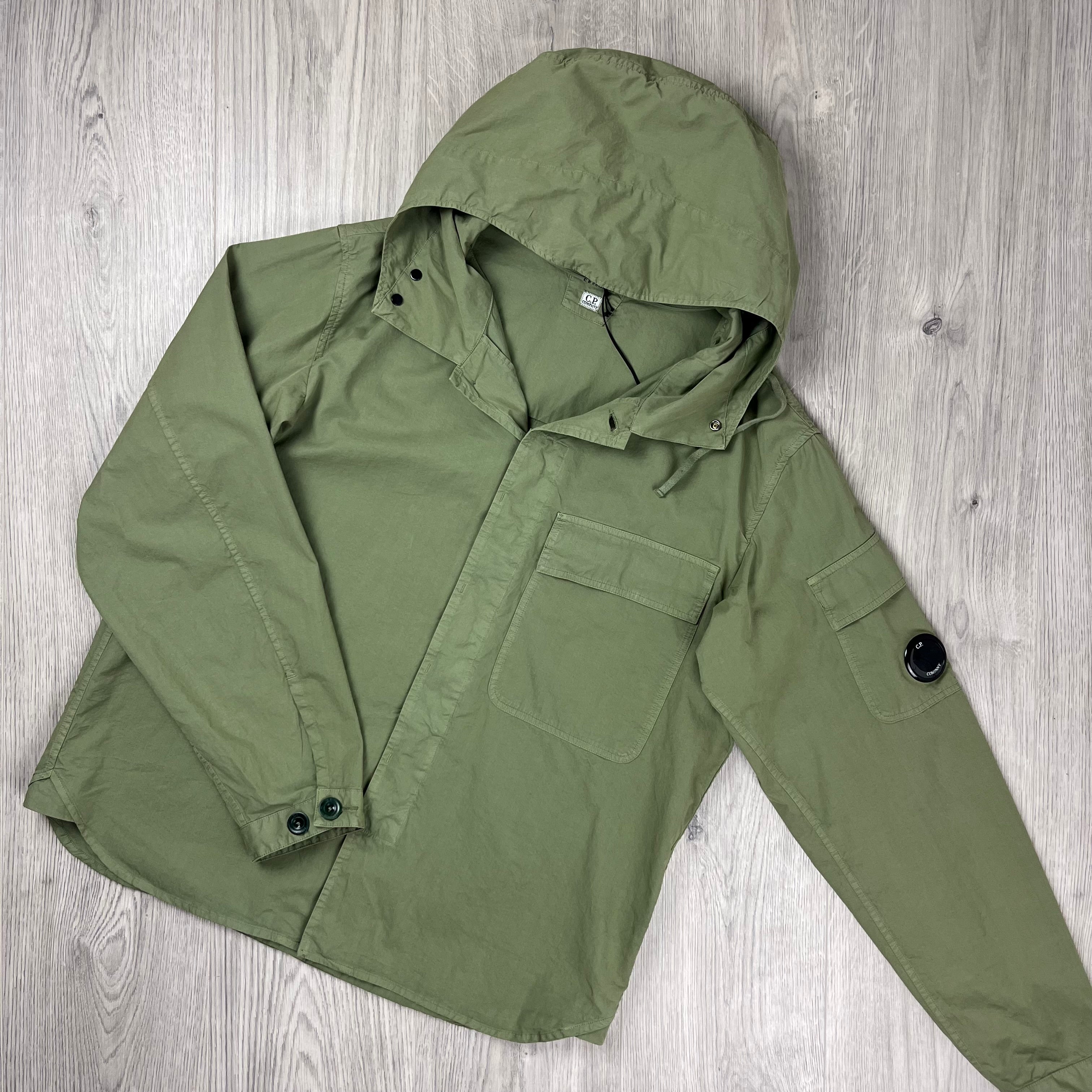 Clothing Shop Cp Company Gabardine Hooded Overshirt CP COMPANY