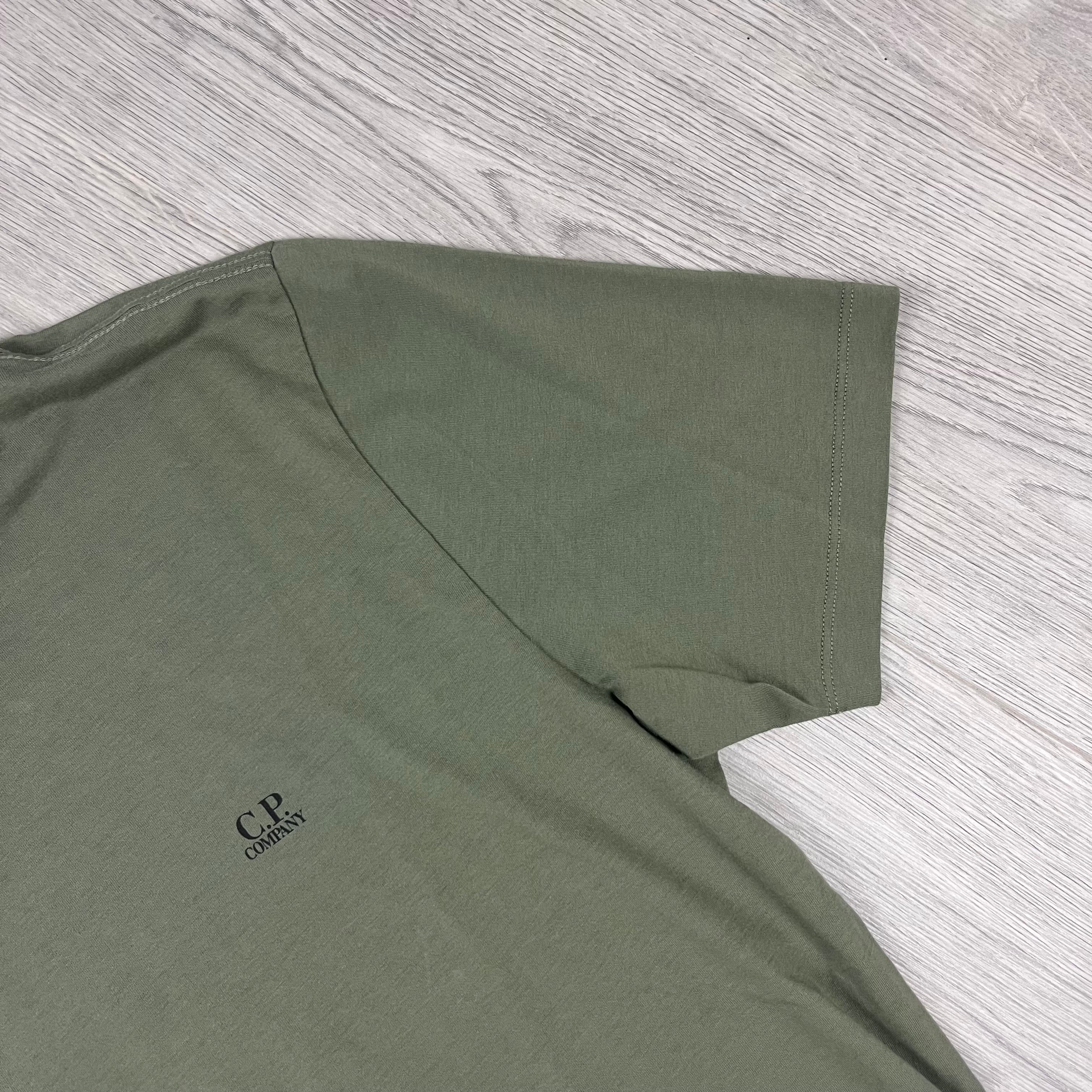 CP Company Printed T-Shirt - Bronze Green