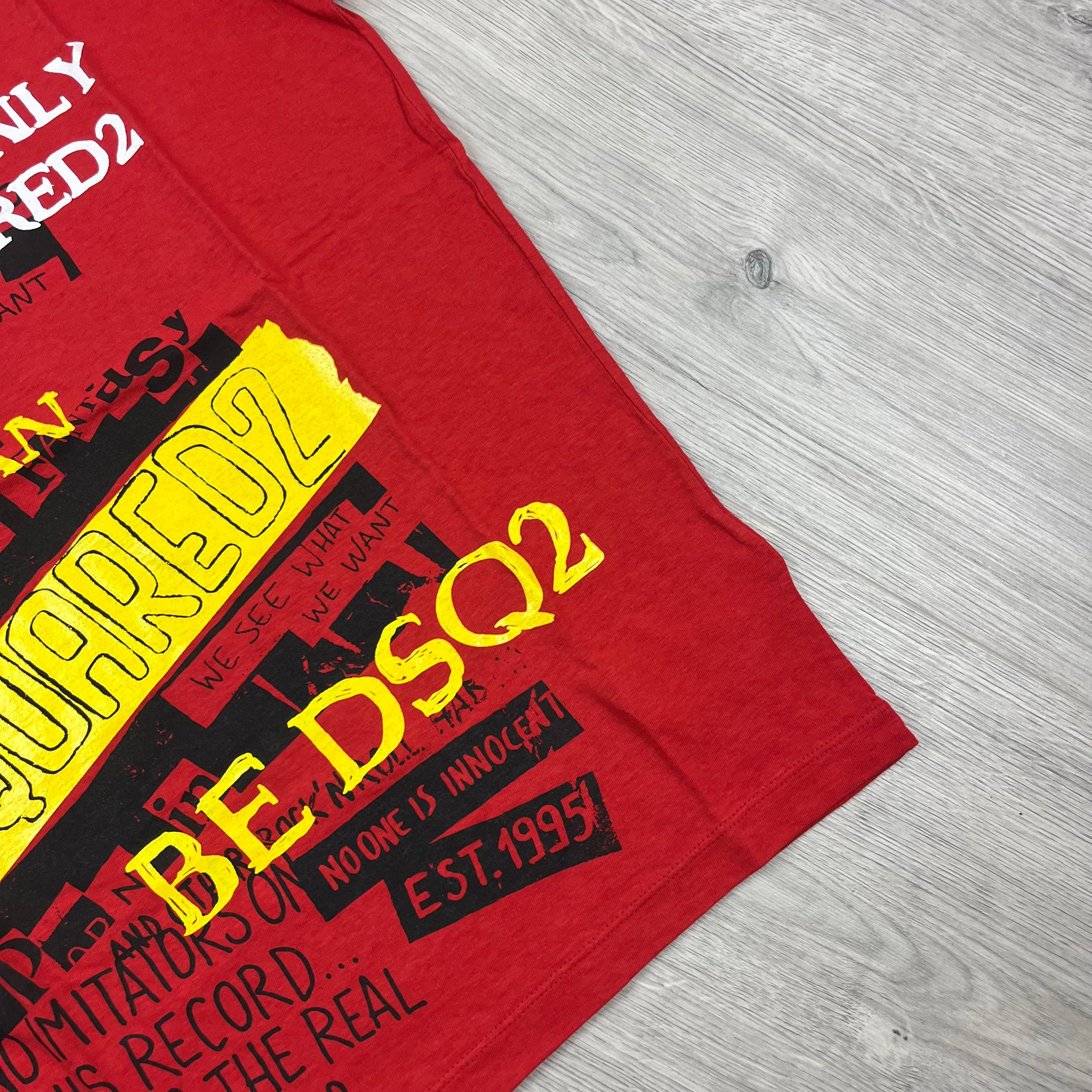 DSQUARED2 Graphic T-Shirt - Red