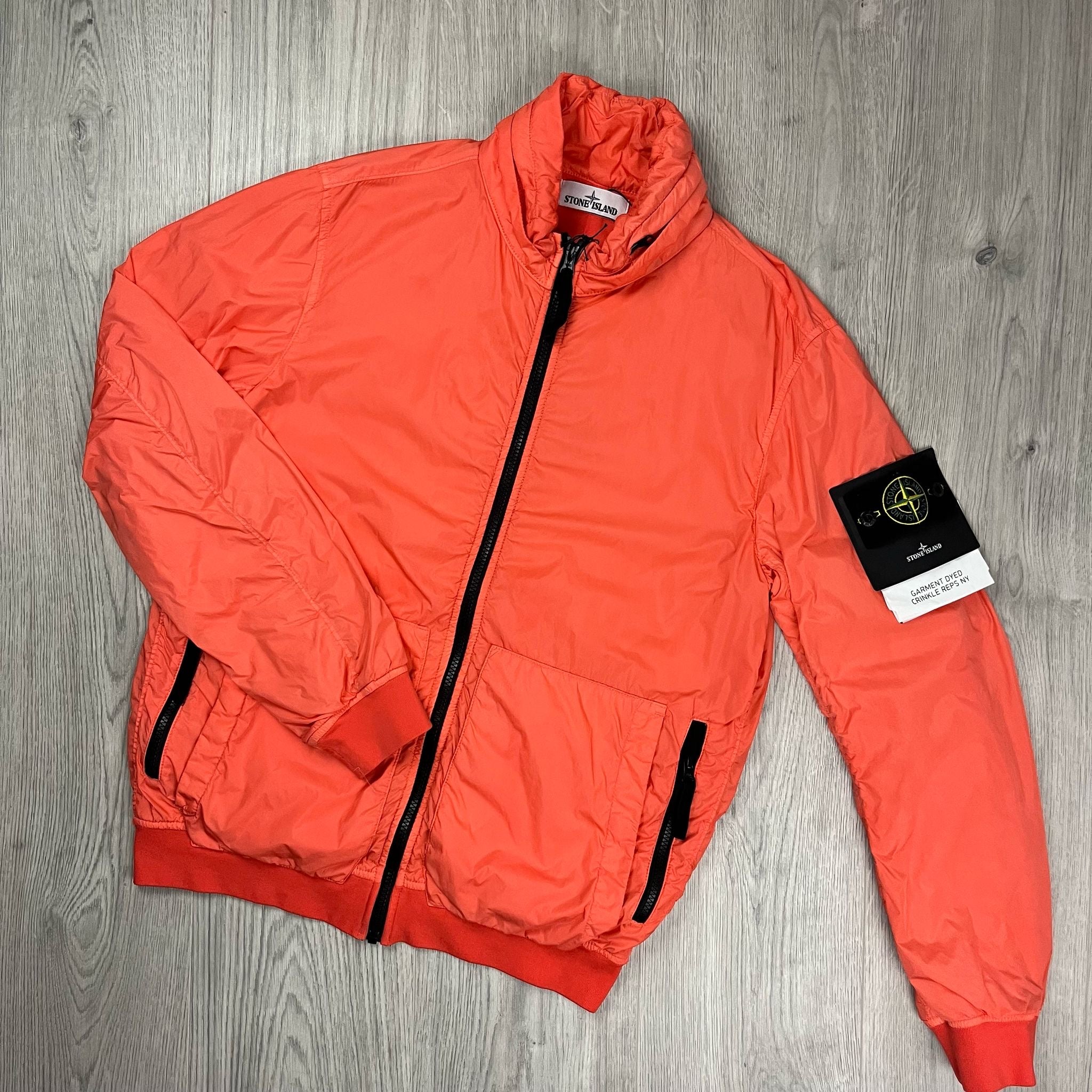 Stone Island Crinkle Reps Jacket - Coral