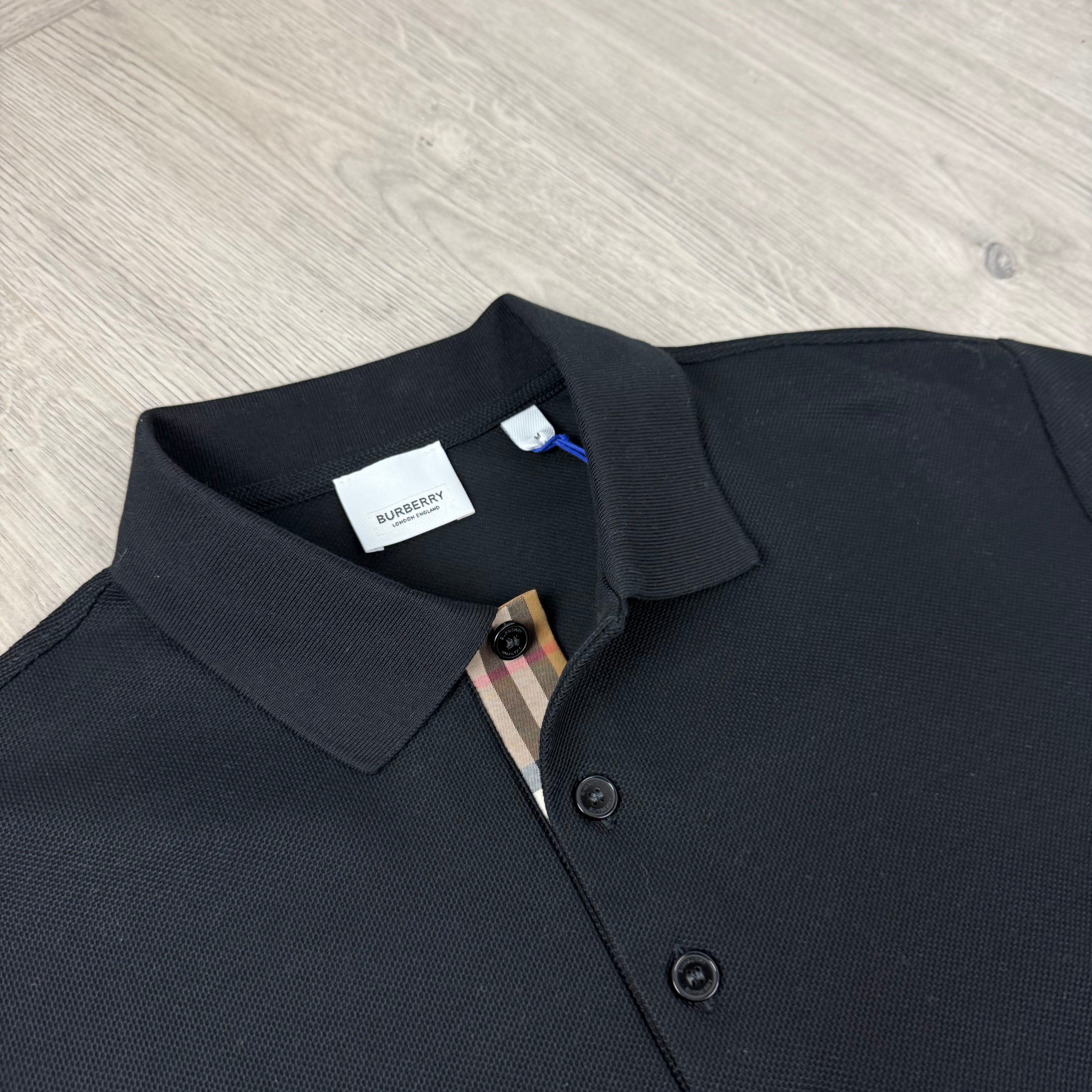 Burberry | Men's 'Hartford' Polo Shirt | Black | Outlet Sale