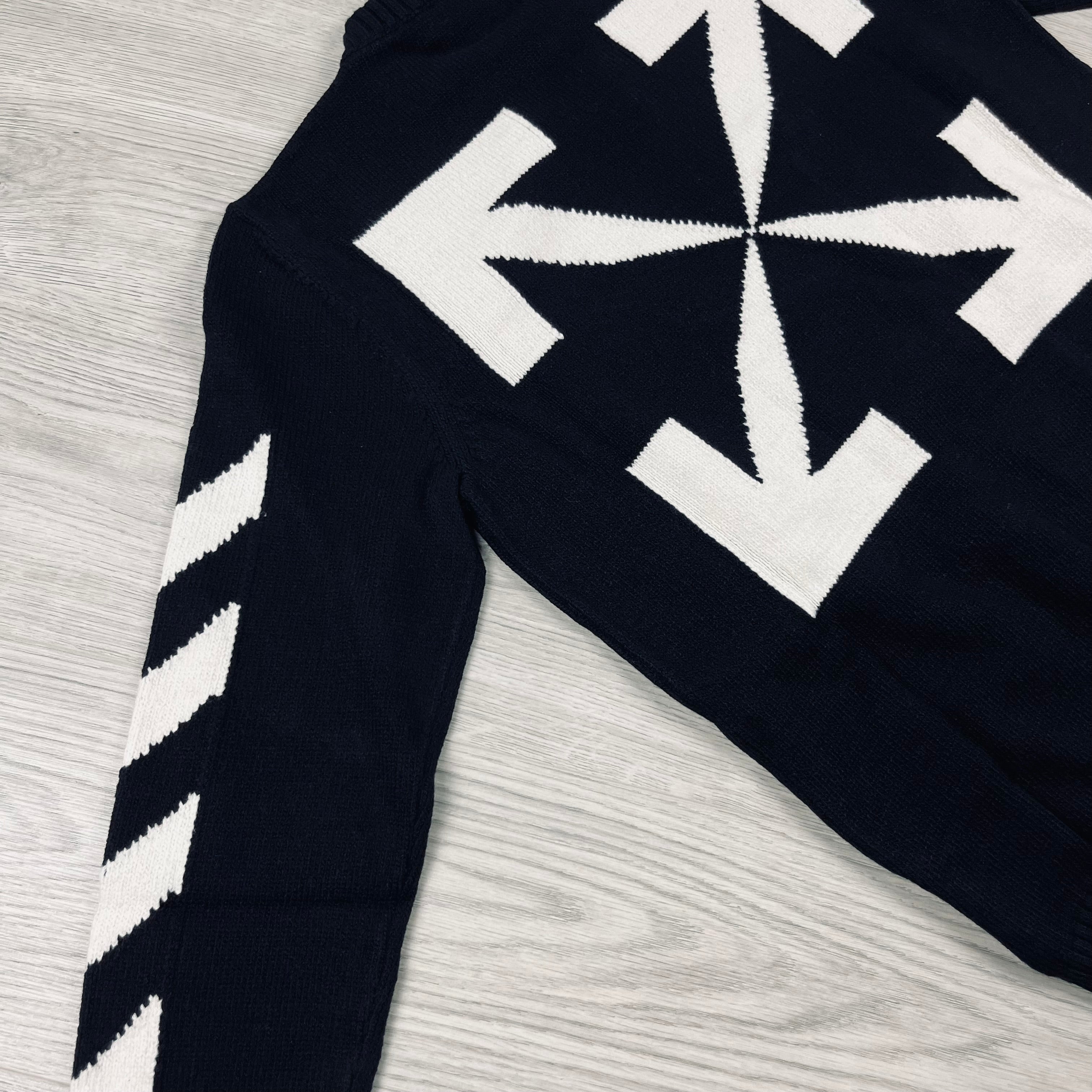 Off-White Knit Sweatshirt - Black