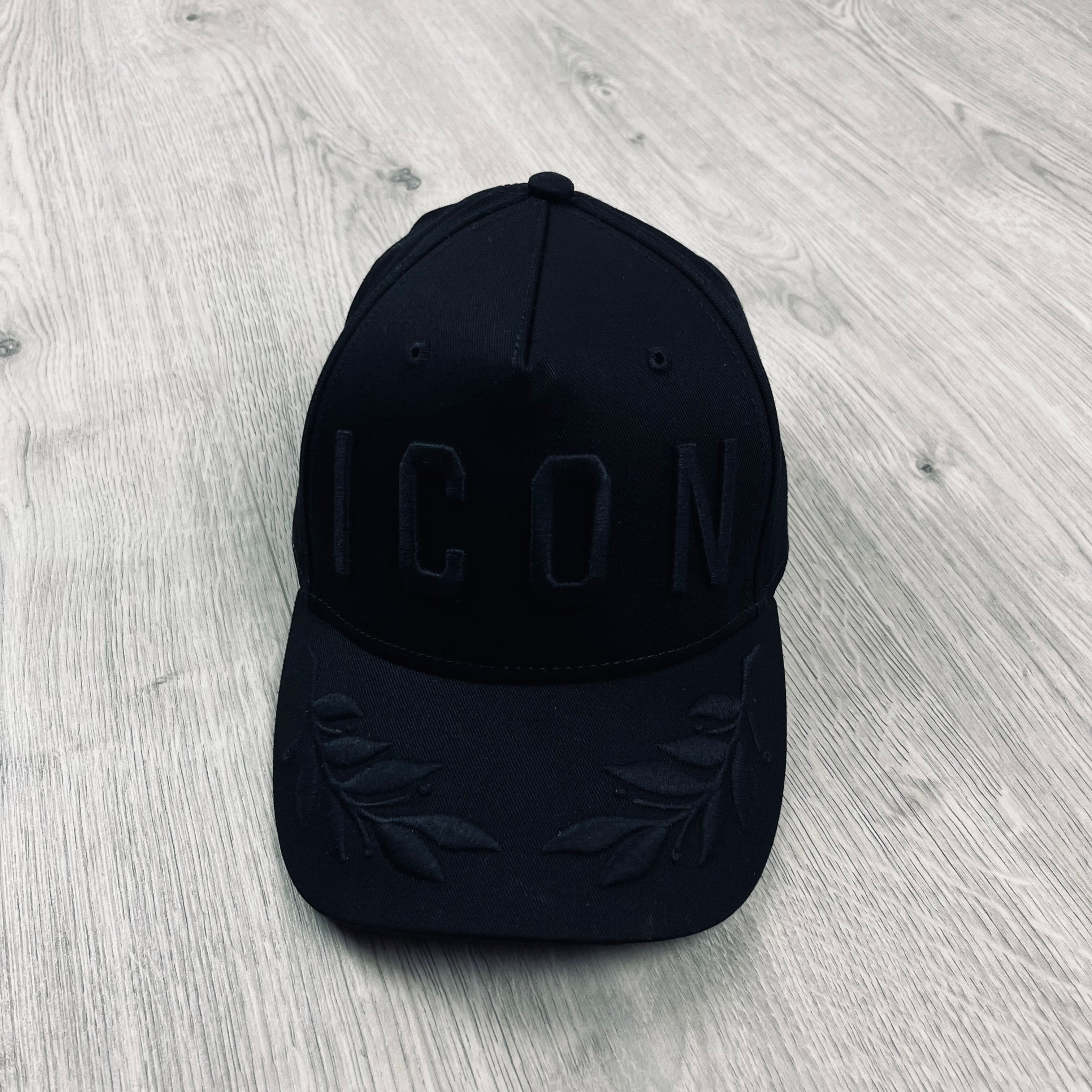 DSQUARED2 ICON Baseball Cap in Black. On sale at Open Attire.