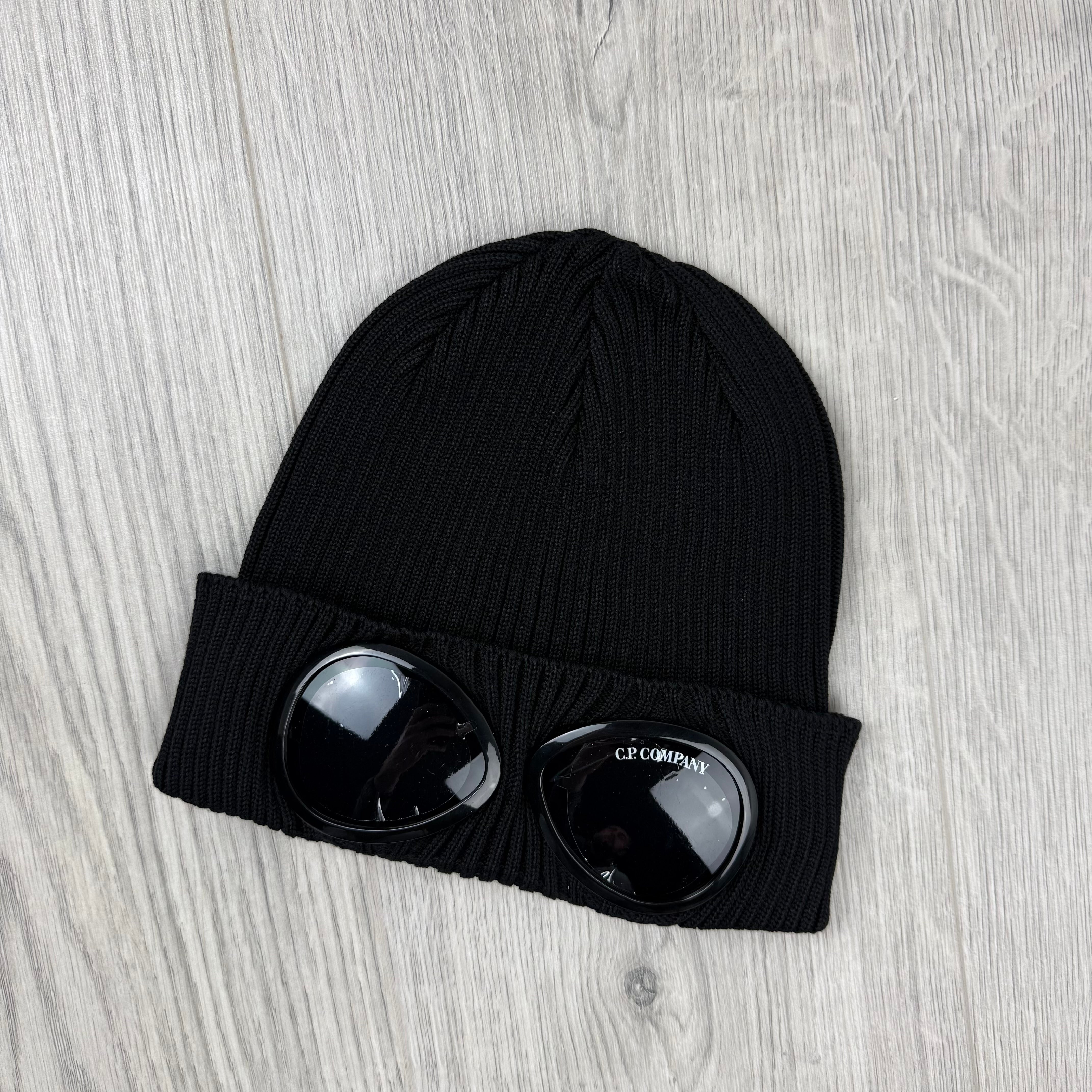帽子 C.P. COMPANY Black goggle beanie CP Company Goggle Beanie - Black