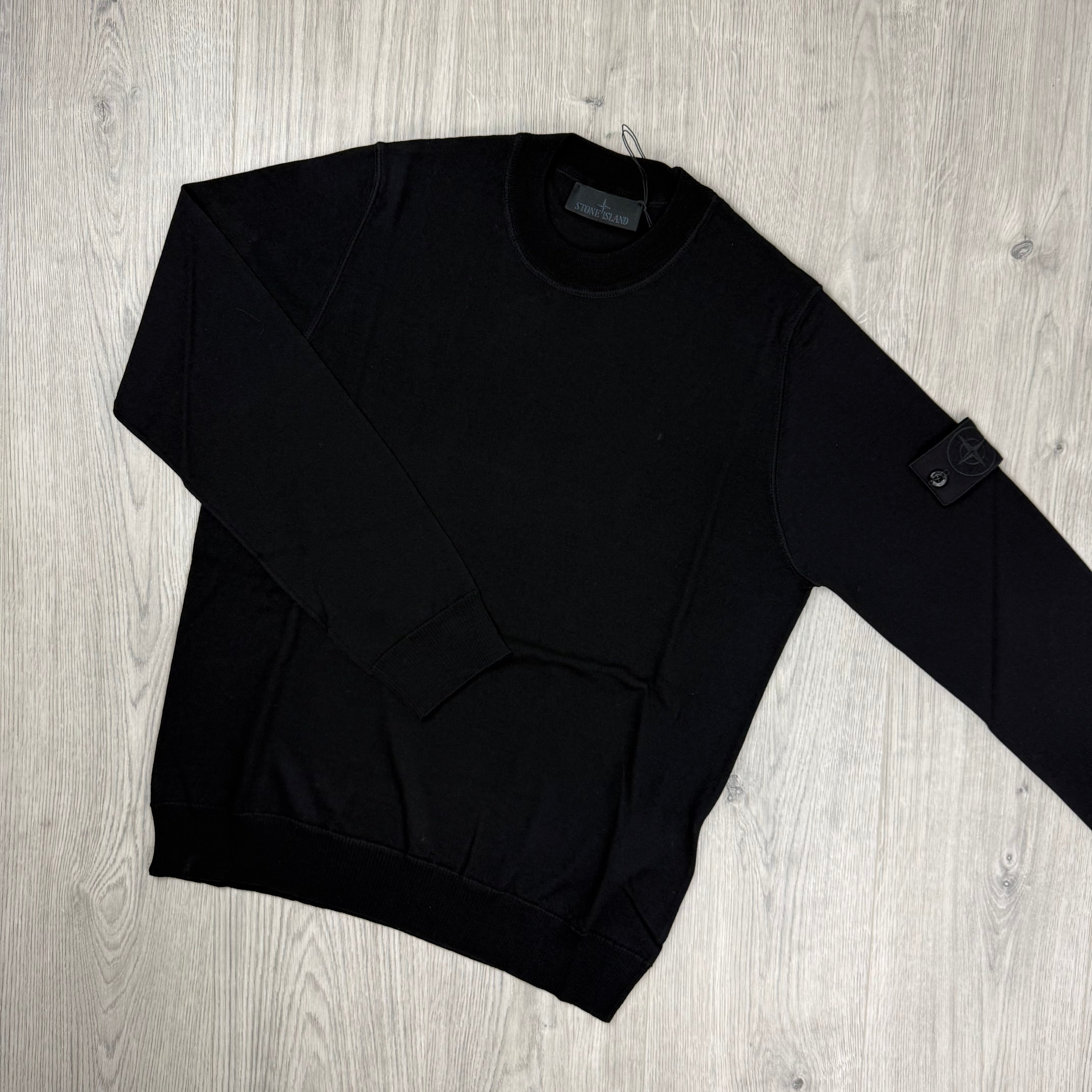Stone Island | Men's Ghost Knit Sweatshirt | Black | Outlet Sale