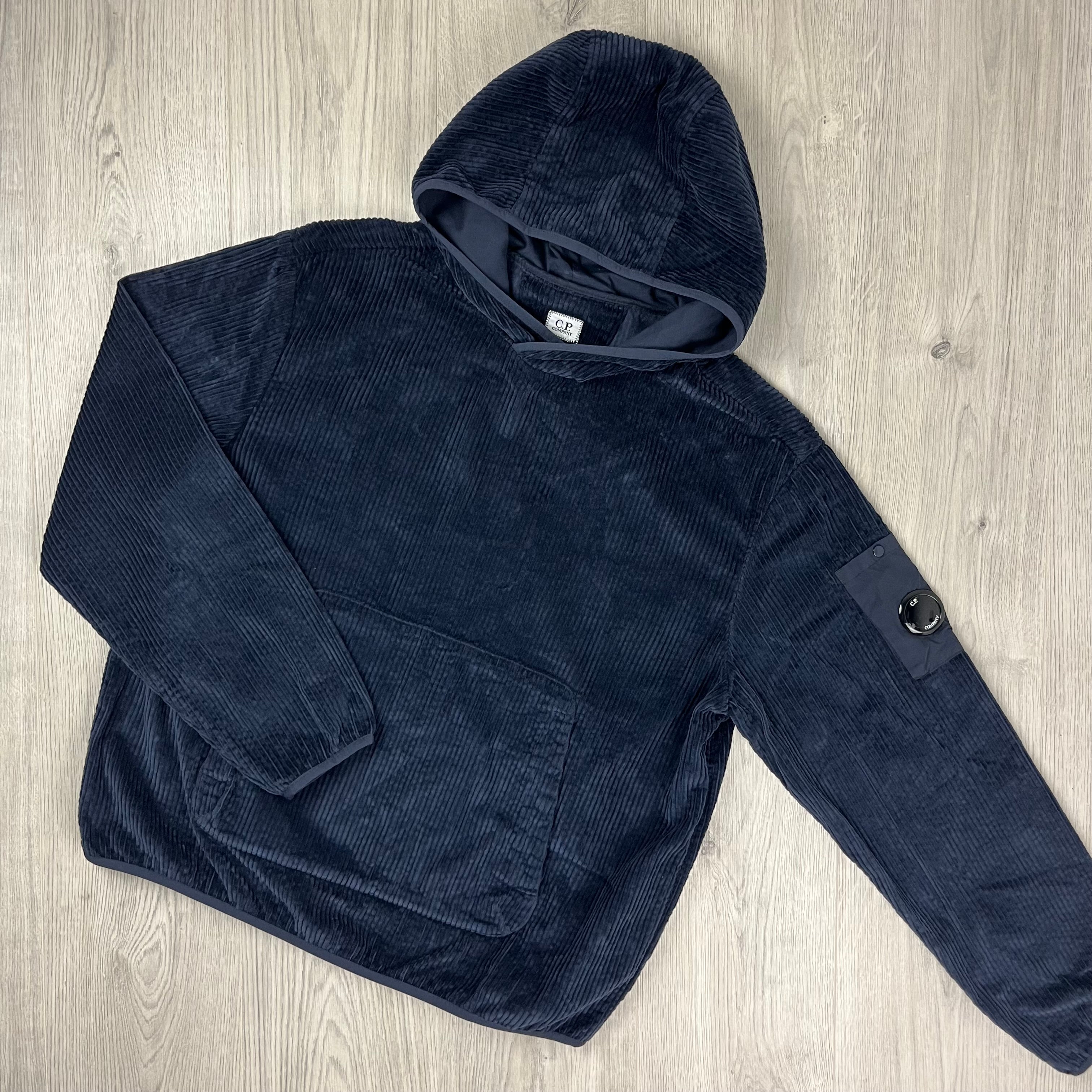 CP Company Corduroy Hoodie - Navy