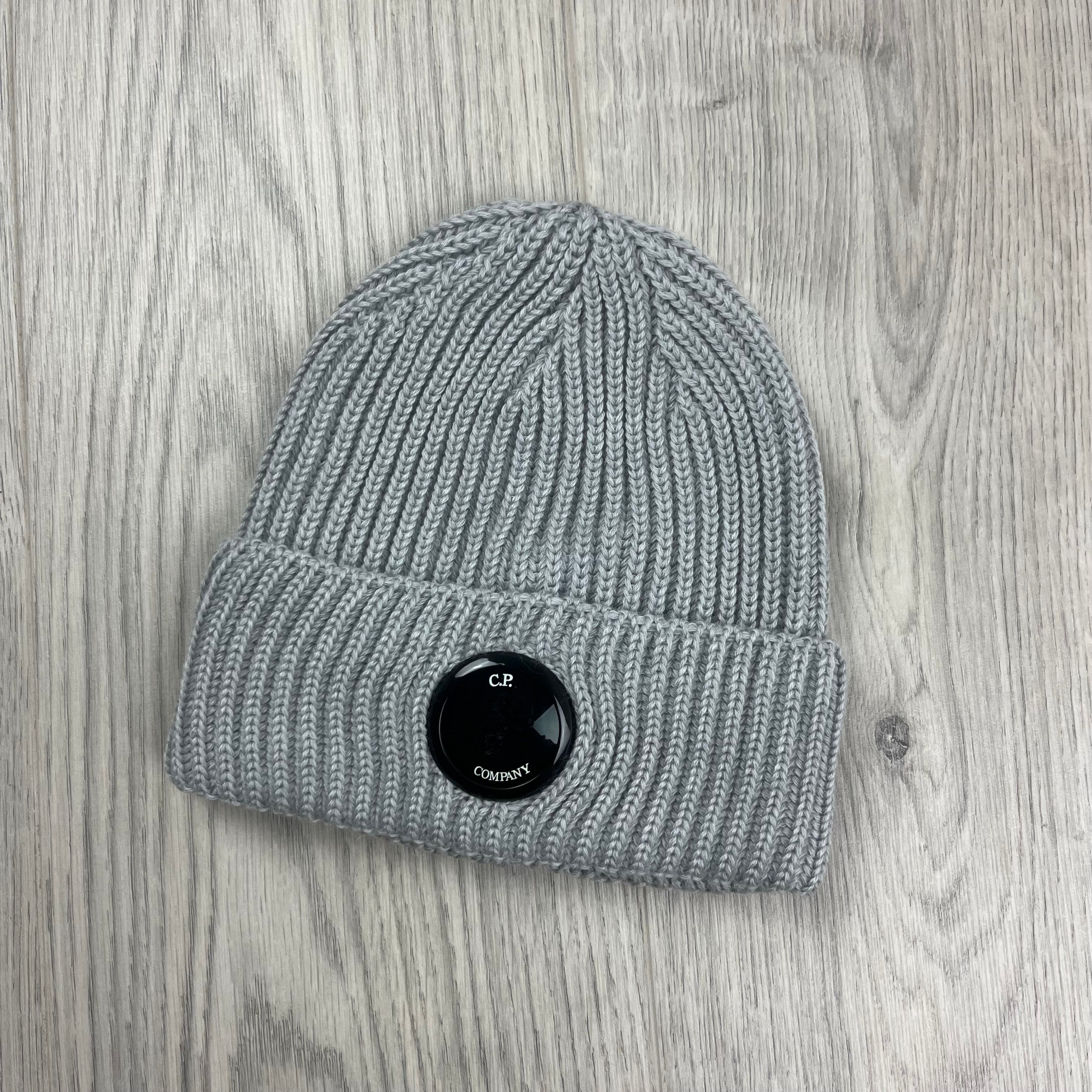 CP Company Lens Beanie - Grey