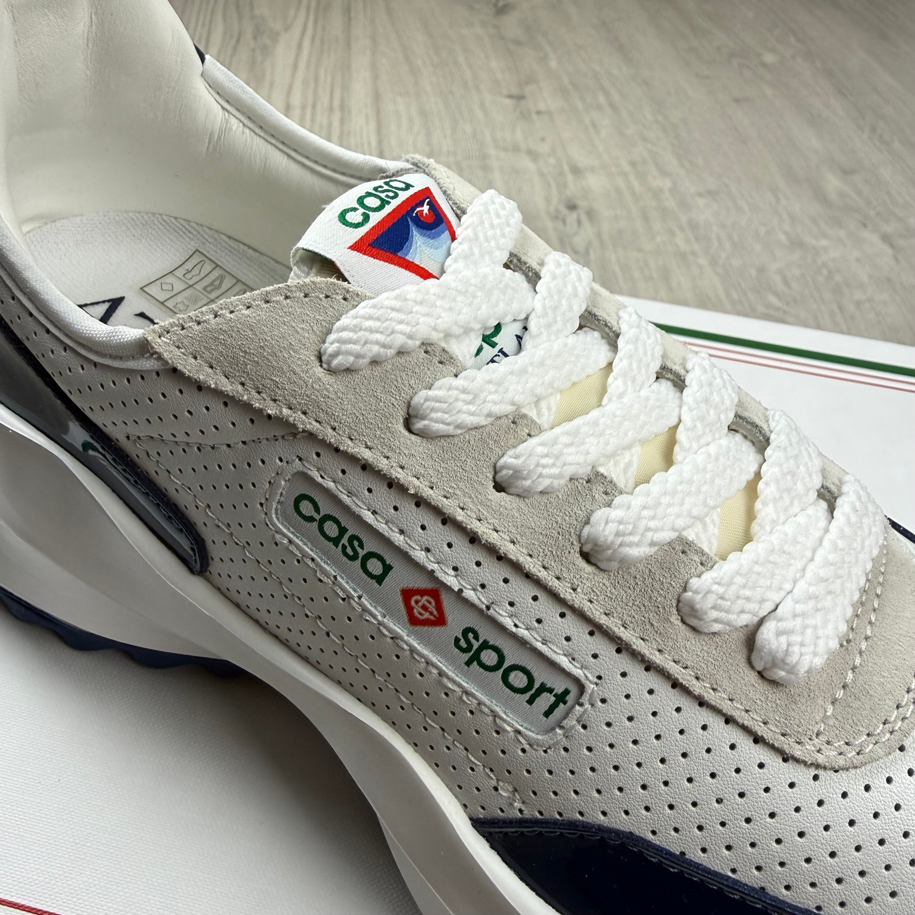 スニーカー Casablanca mens ATLANTIS Sneaker Casablanca | Men's 'Atlantis' Sneaker | White/Navy | Outlet Sale