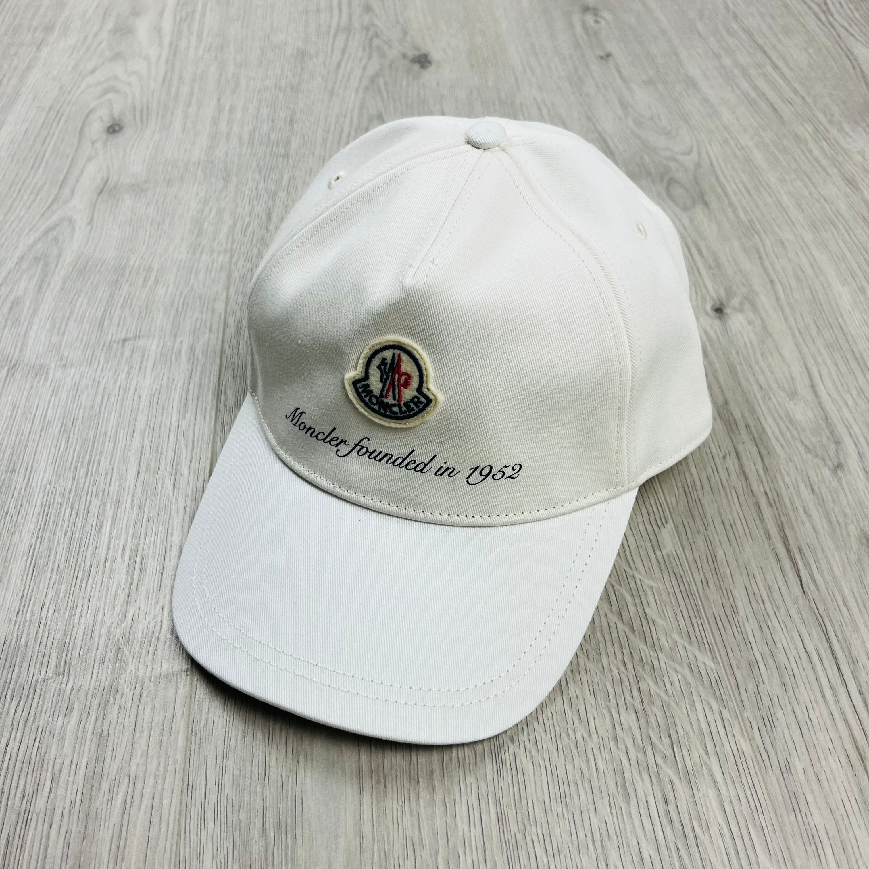 Moncler Baseball Cap White