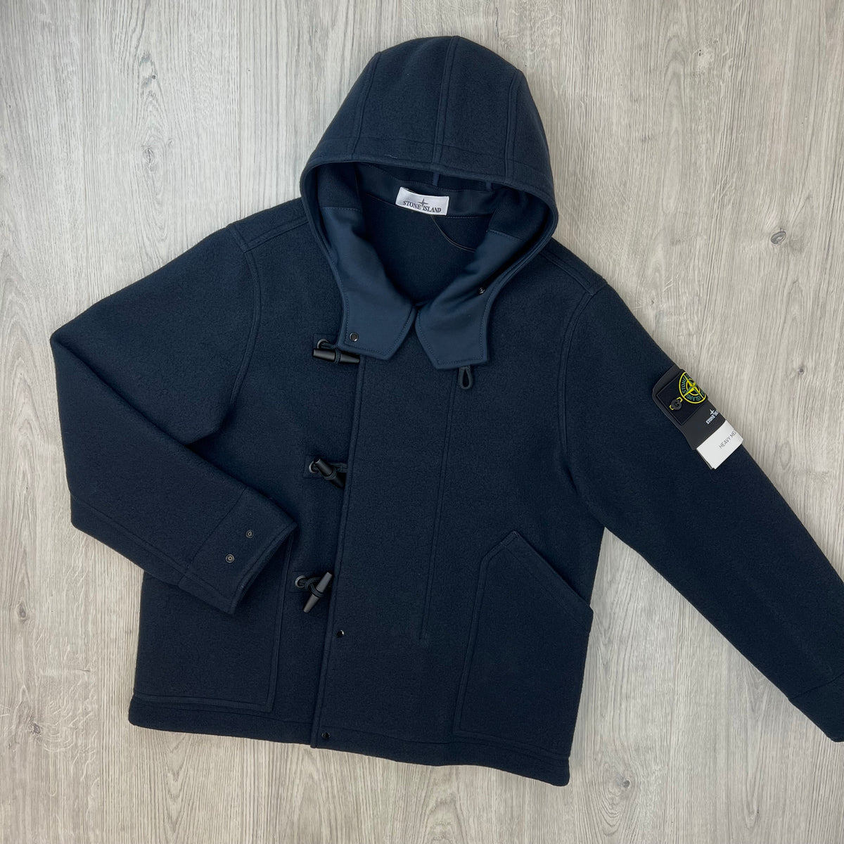 Stone Island Heavy Melton Parka - Navy