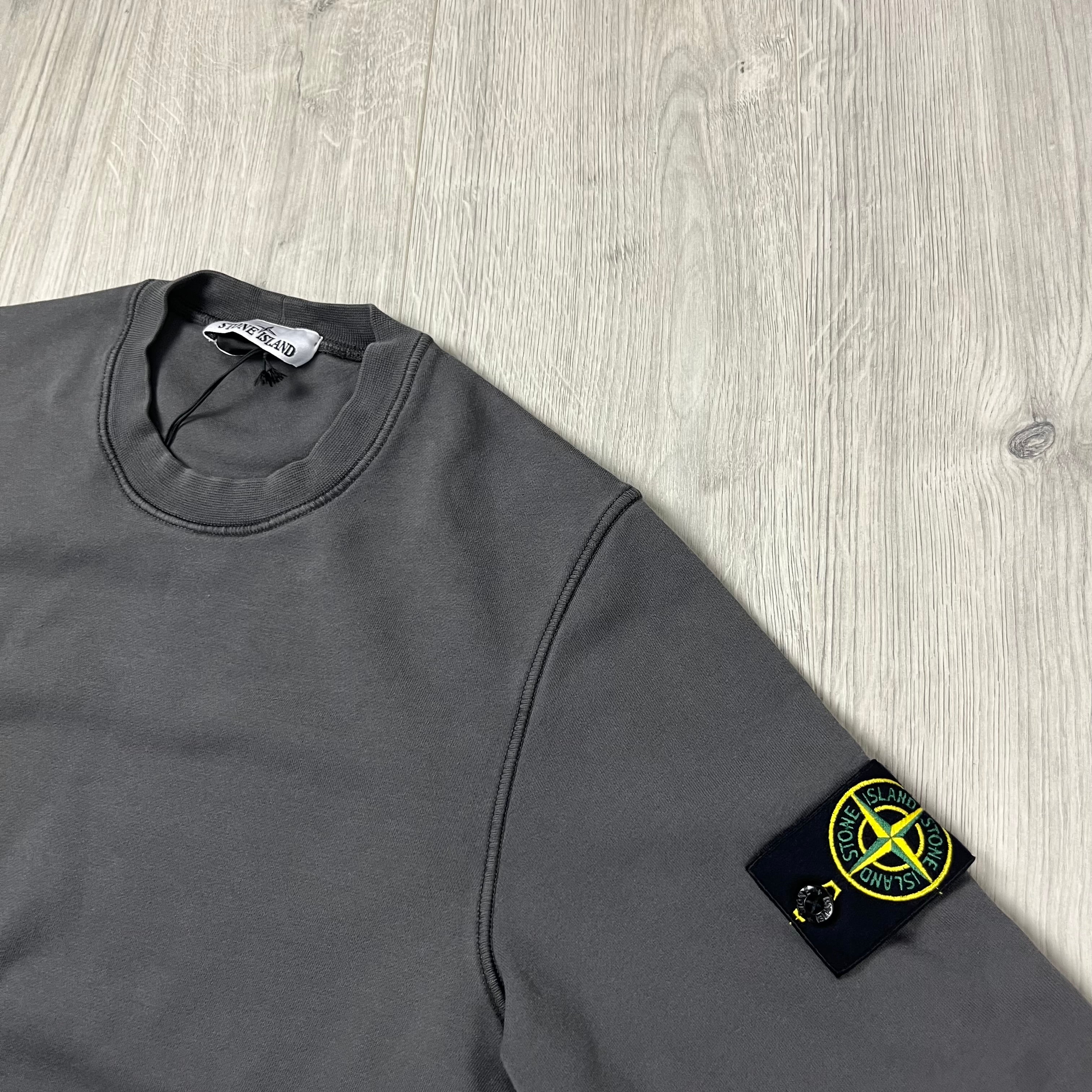 Stone Island Dyed Sweatshirt - Charcoal