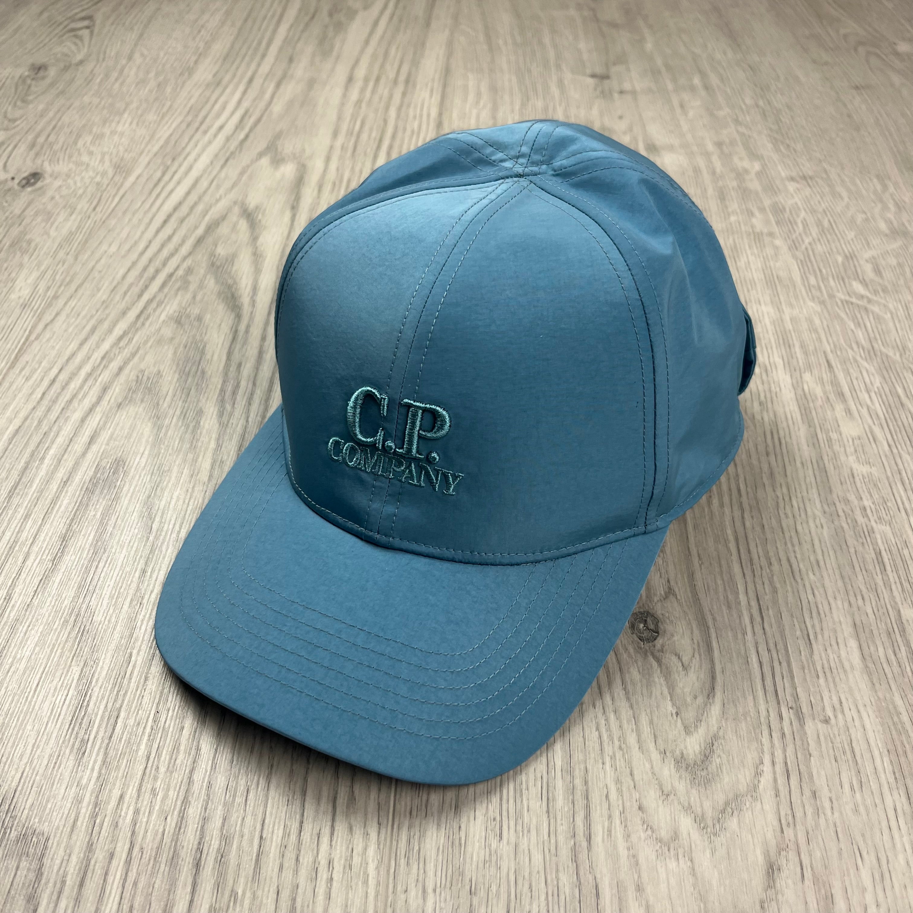 CP Company Goggle Baseball Cap - Aegean Blue
