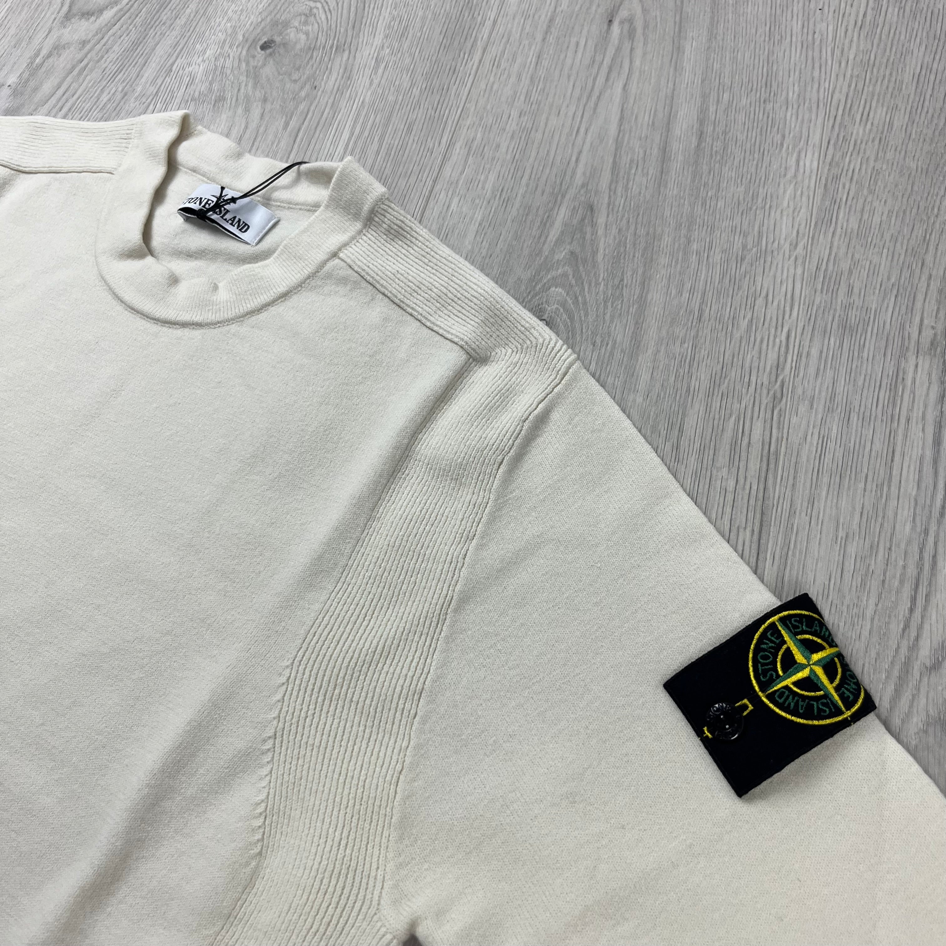Stone Island Knit Sweatshirt Plaster