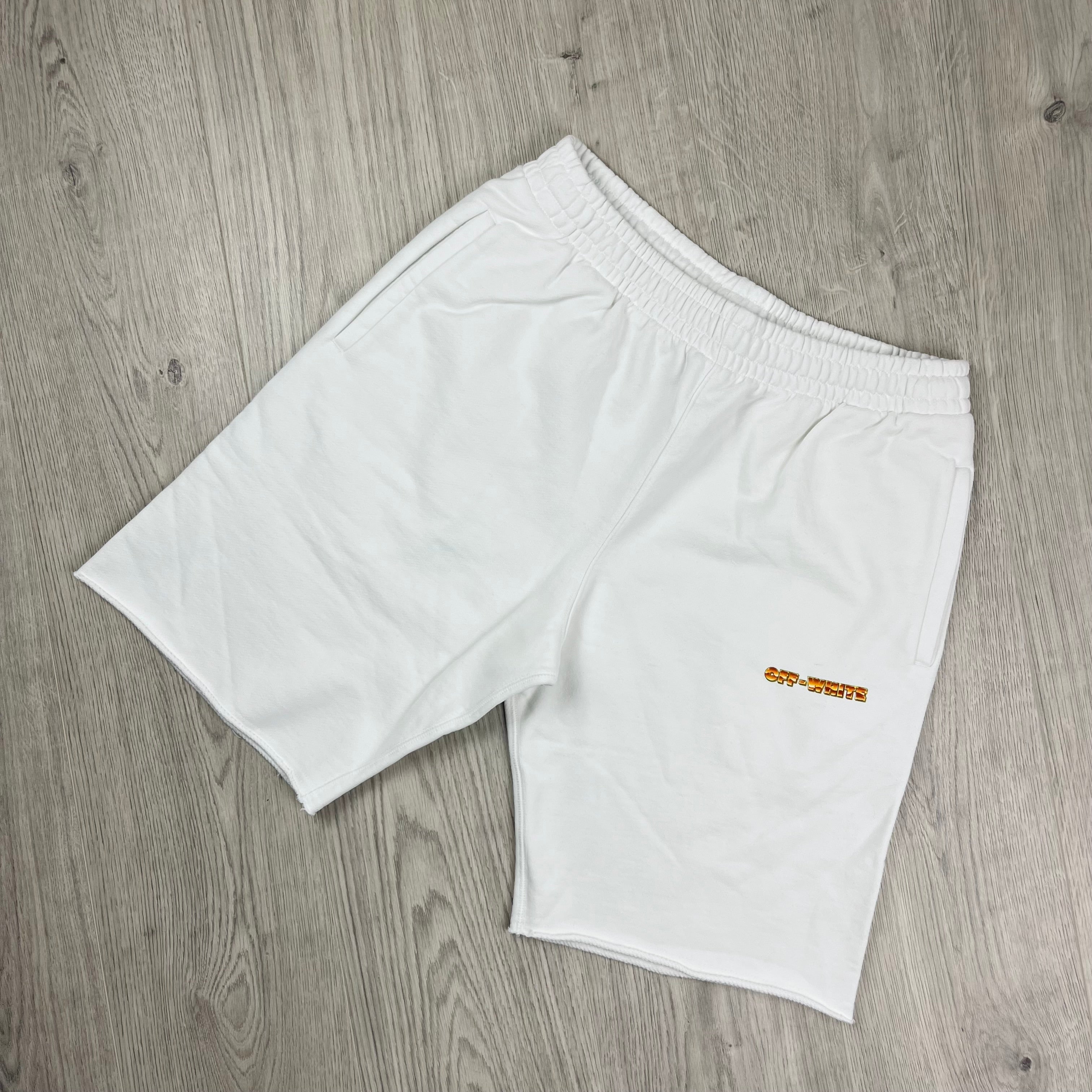 off white training shorts