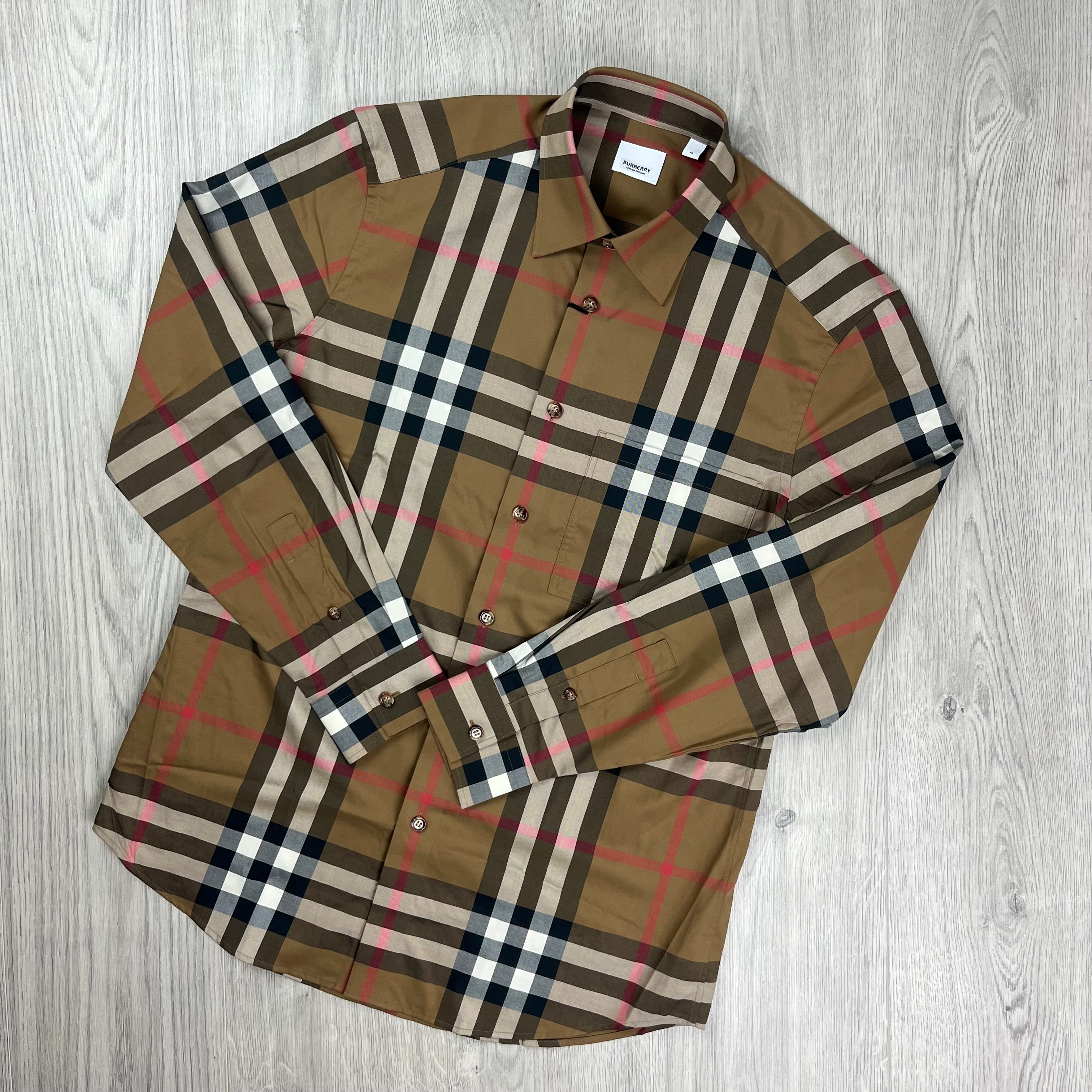 Burberry Check Shirt Beige