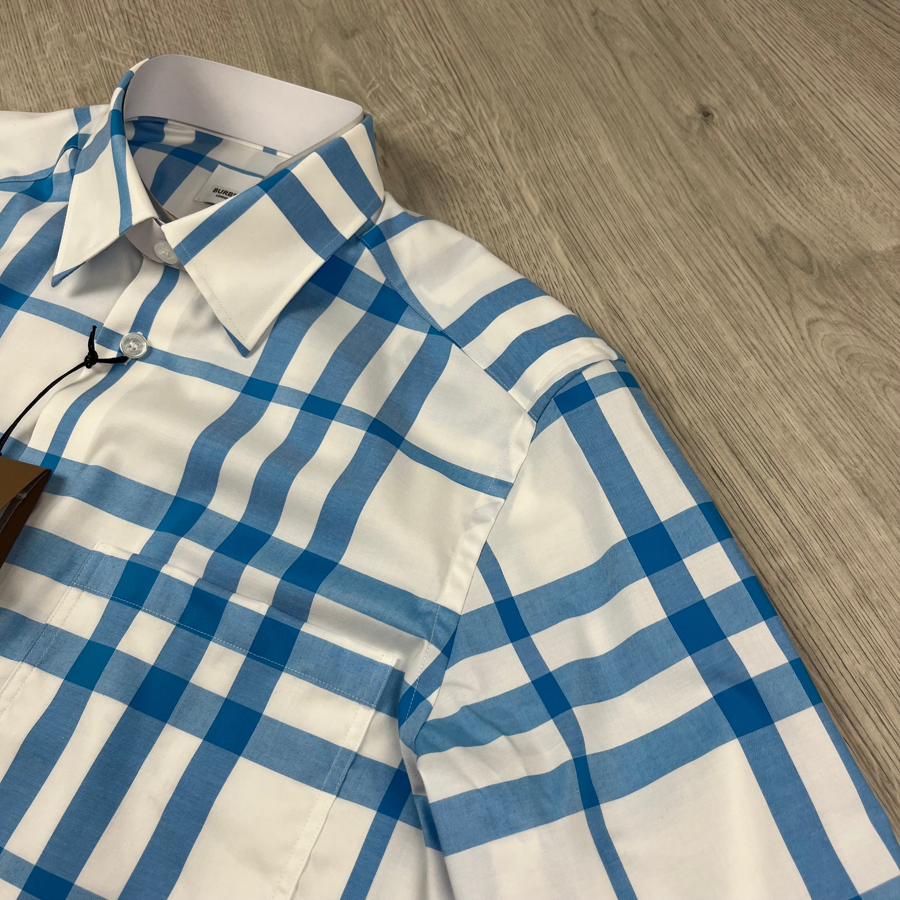 Burberry Check Shirt - White