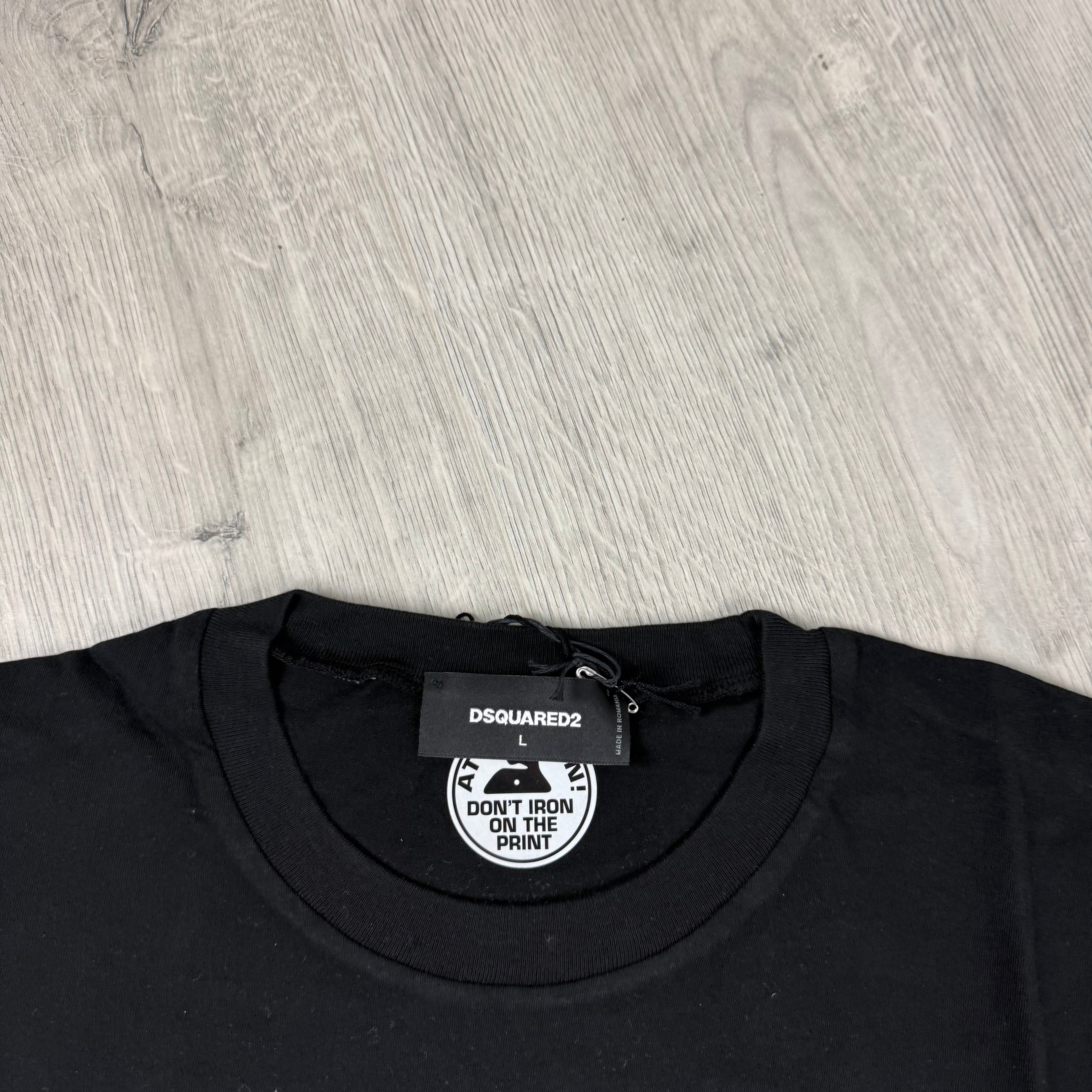 DSQUARED2 Printed T-Shirt - Black